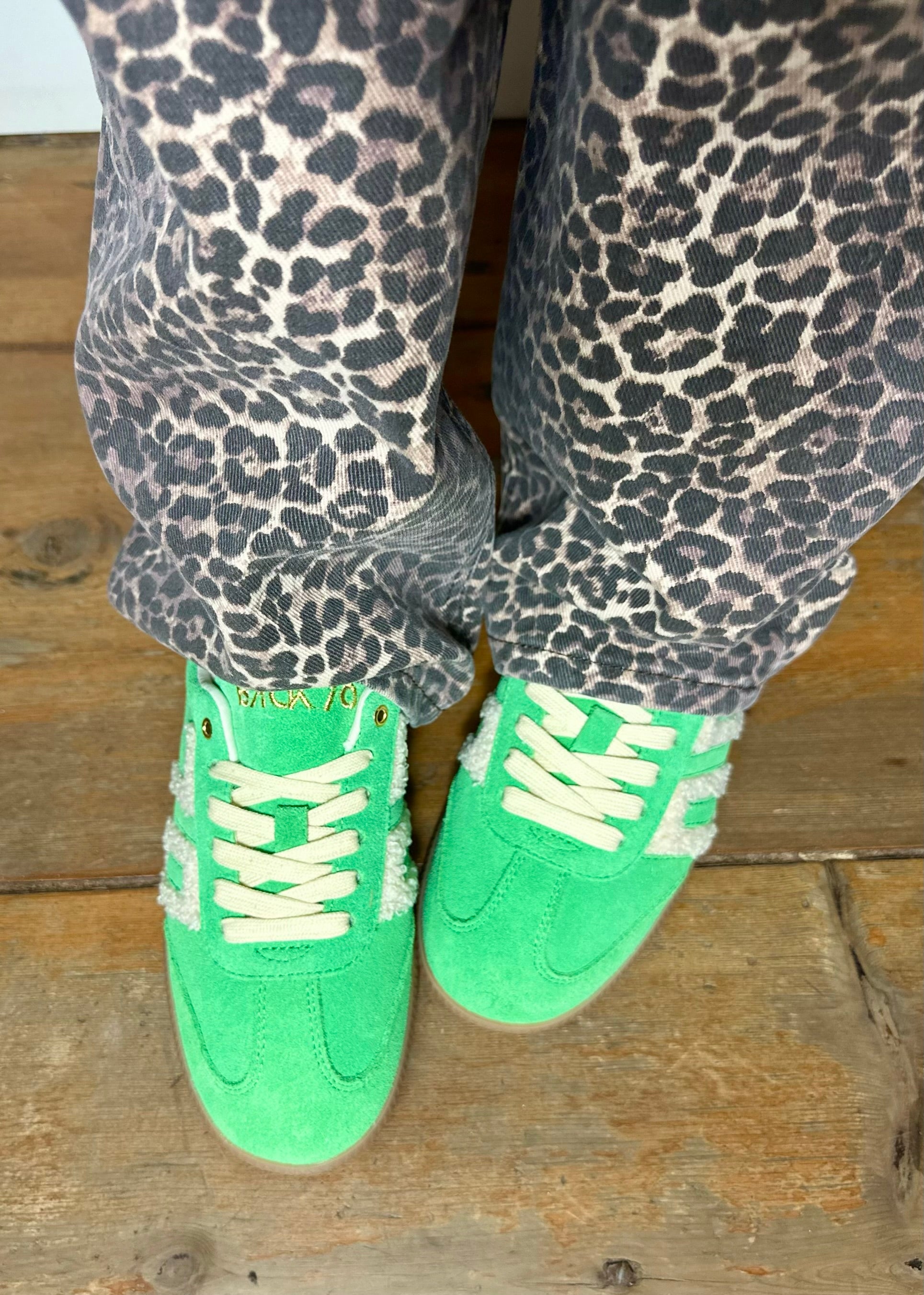 Baskets Back70 Cloud Fur/Suède Menta - L'adresse Corte