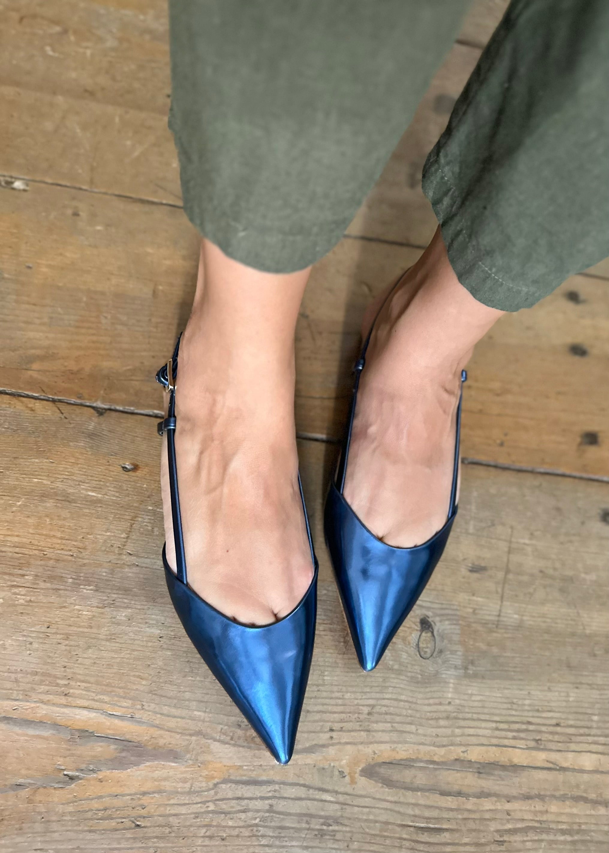 Slingbacks Lola Cruz Carmen Azul - L'adresse Corte