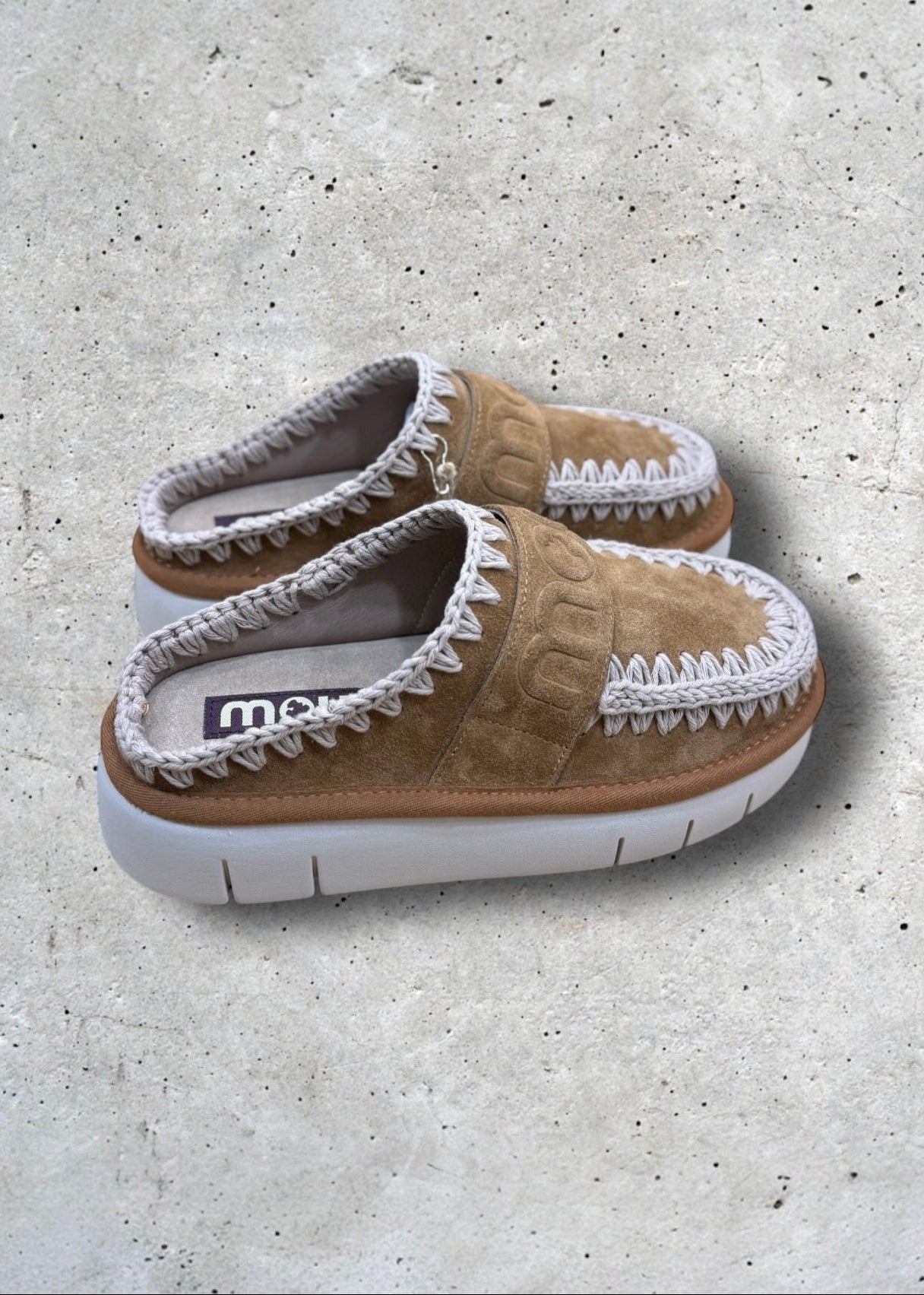 Sabots Mou Clog Bounce Cognac - L'adresse Corte