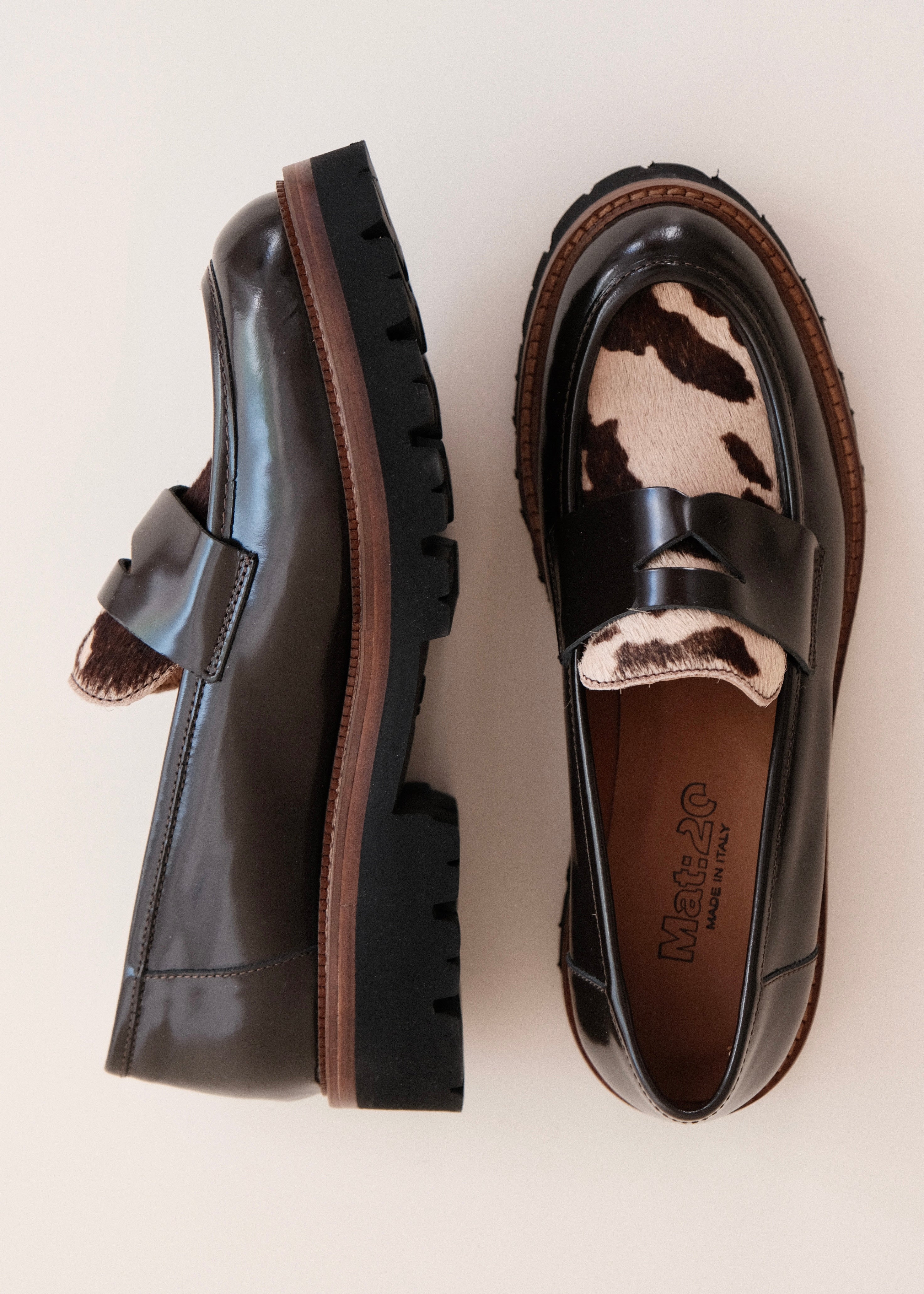 Mocassins Mat:20 Carrie 3276 Cow coffee Mat:20