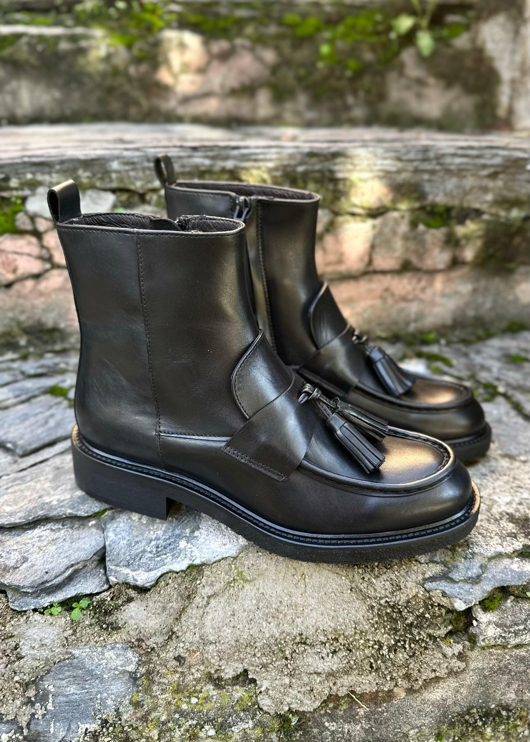 Bottines Billi Bi A7102 crust Black - L'adresse Corte