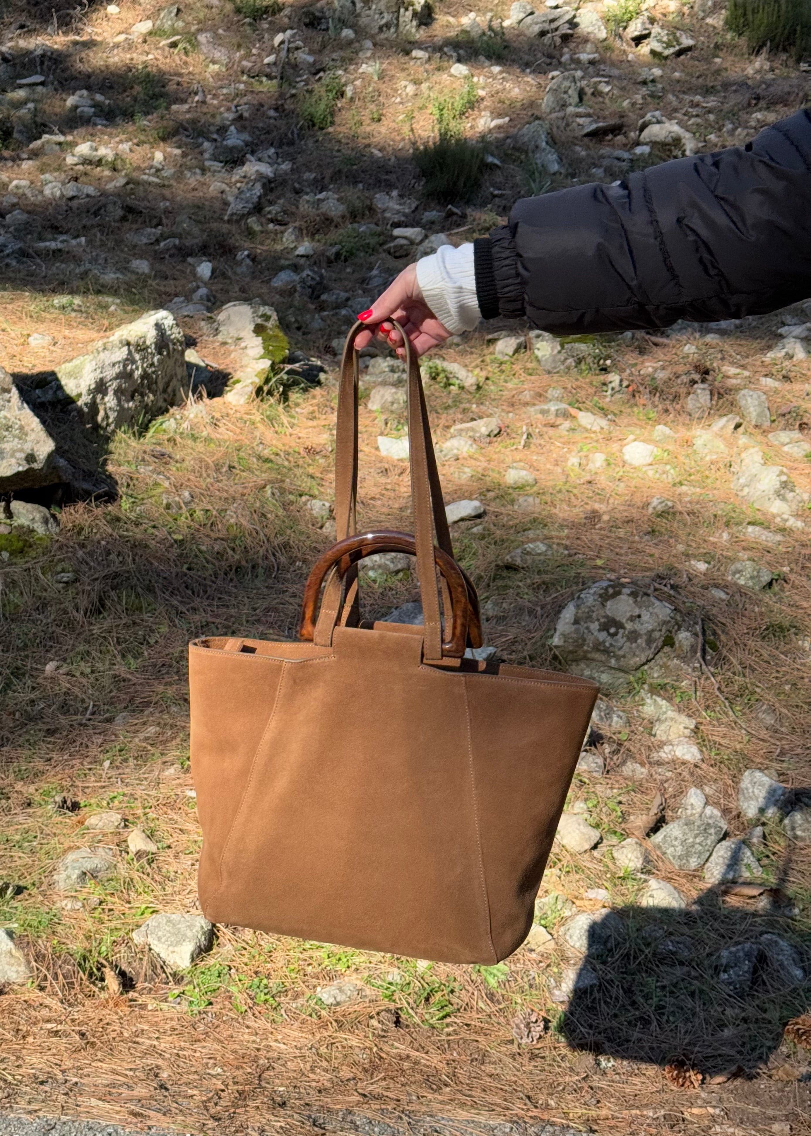 Cabas Bobbies Navigli Camel - L'adresse Corte