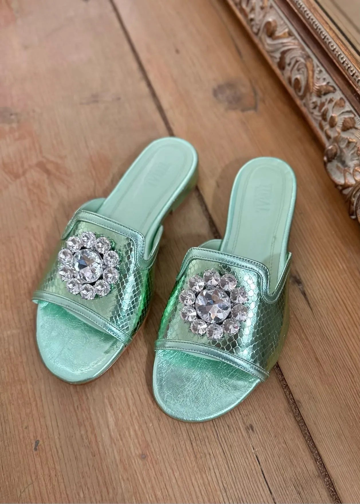 Sandales Toral Xanat métal Aqua