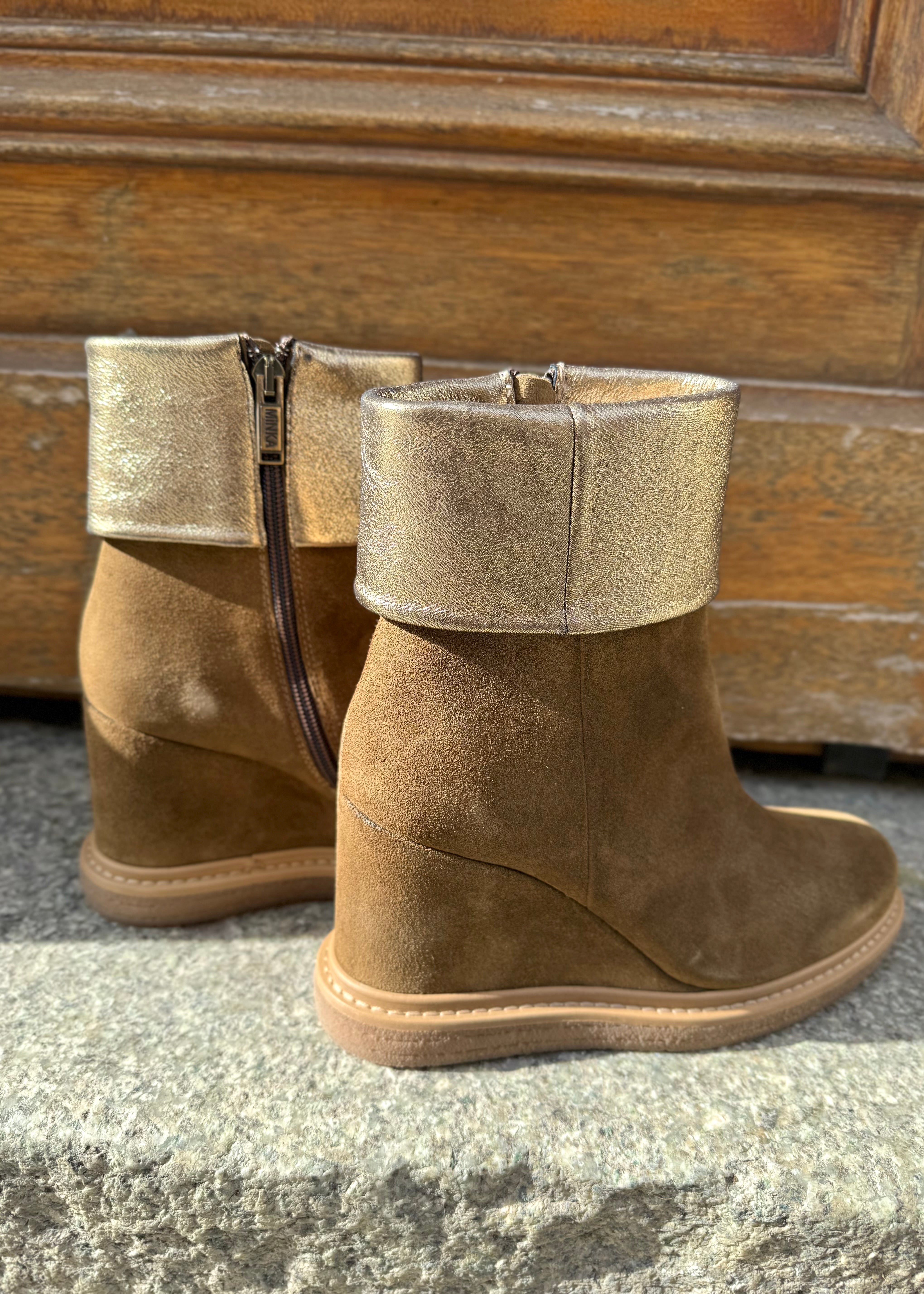 Bottines compensées Minka design Haik Kaki - L'adresse Corte