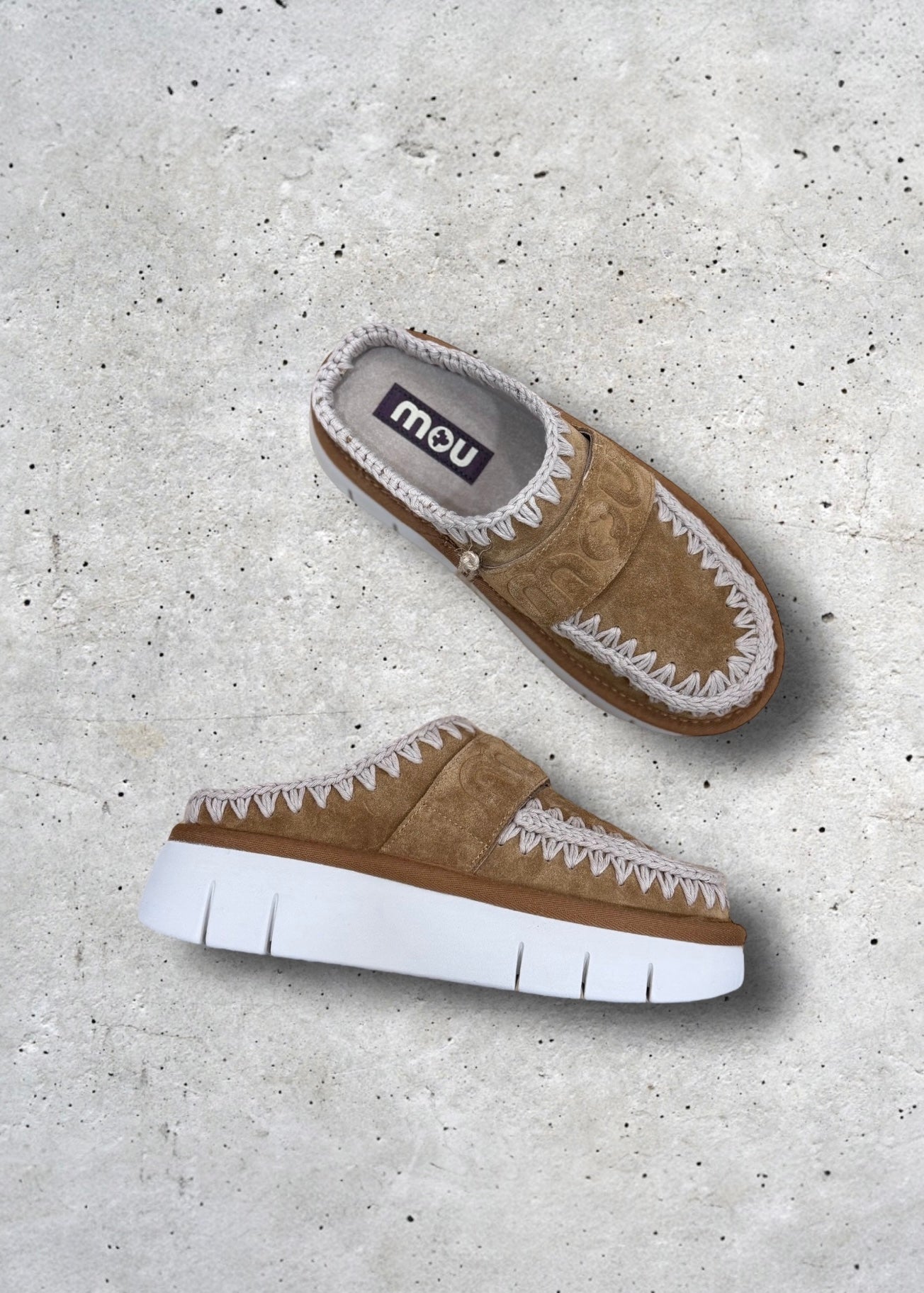Sabots Mou Clog Bounce Cognac - L'adresse Corte