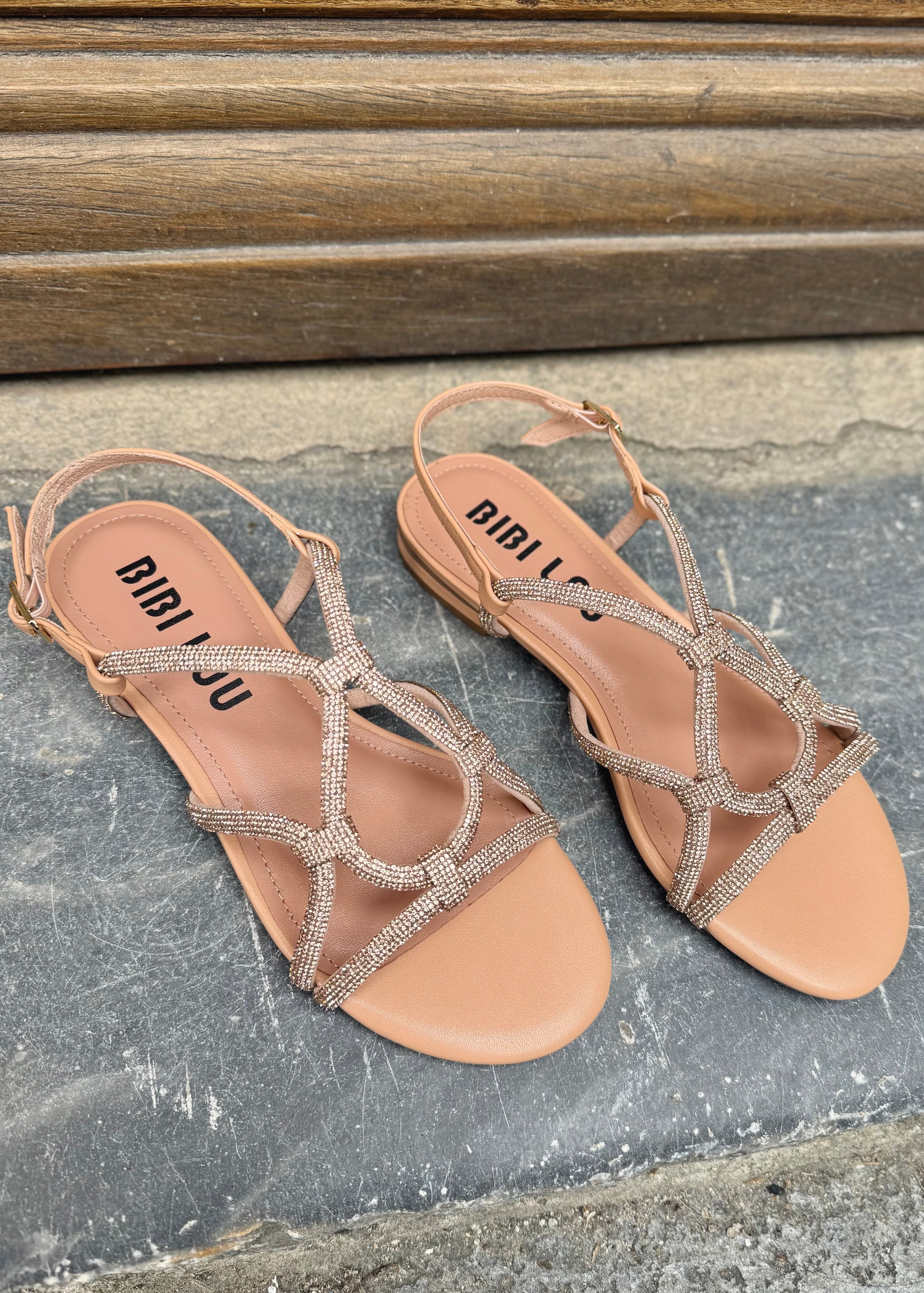 Sandales Bibi Lou LIV Nude/Strass Bibi Lou