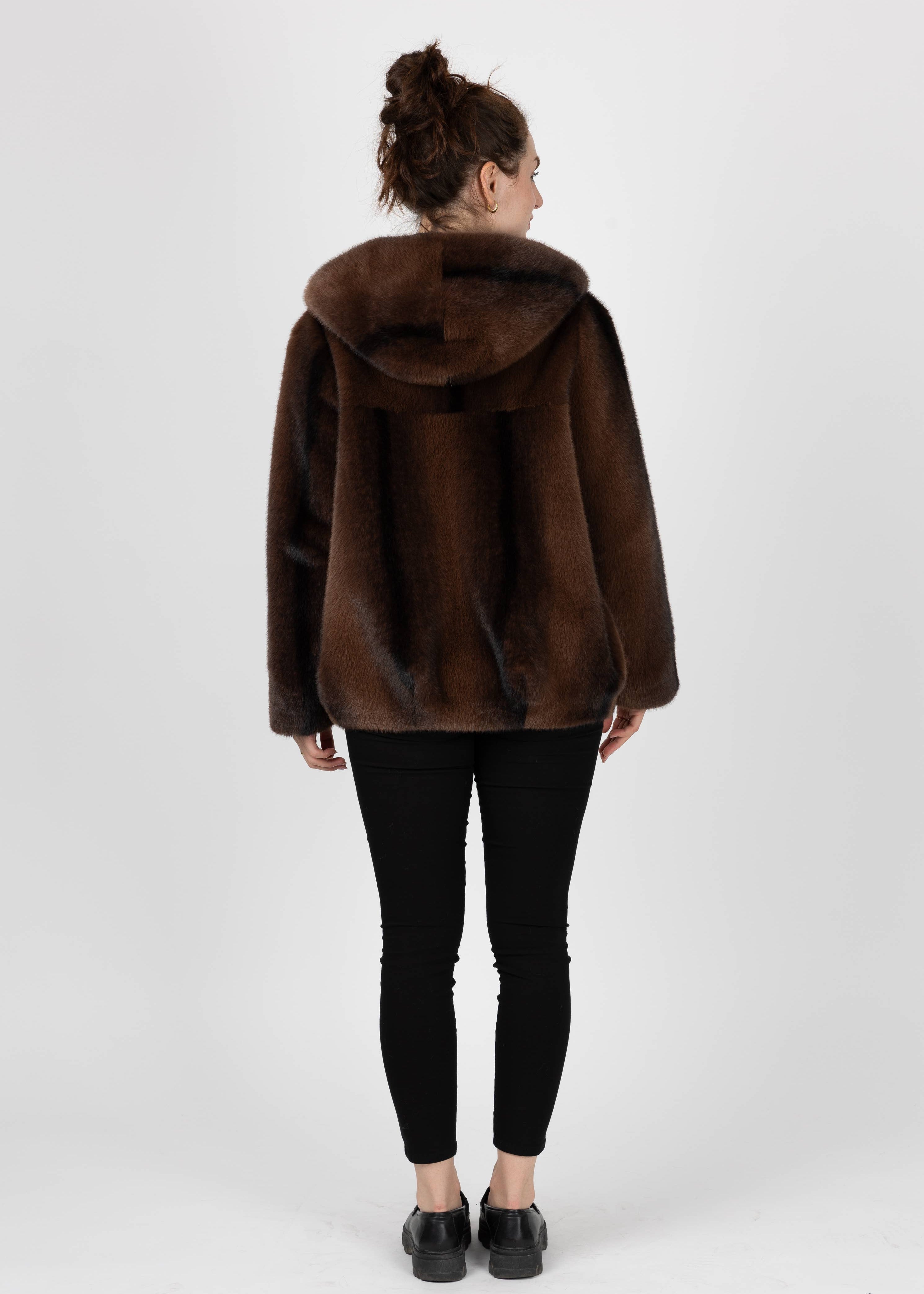 KZELL PARIS - BLOUSON EN FAUSSE FOURRURE À RAYURES KZELL PARIS