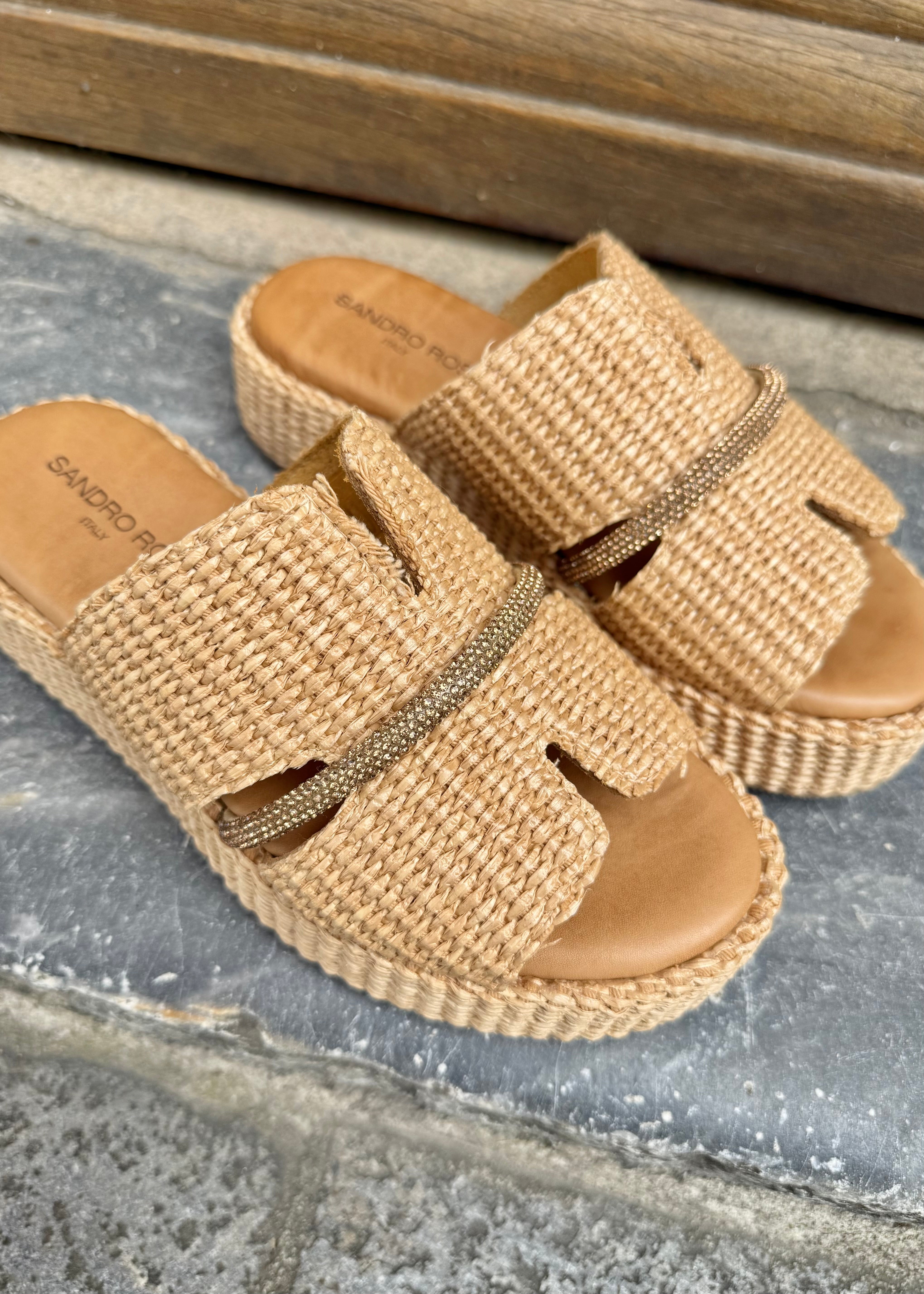 Mules plateformes Sandro Rosi Naturale Sandro Rosi