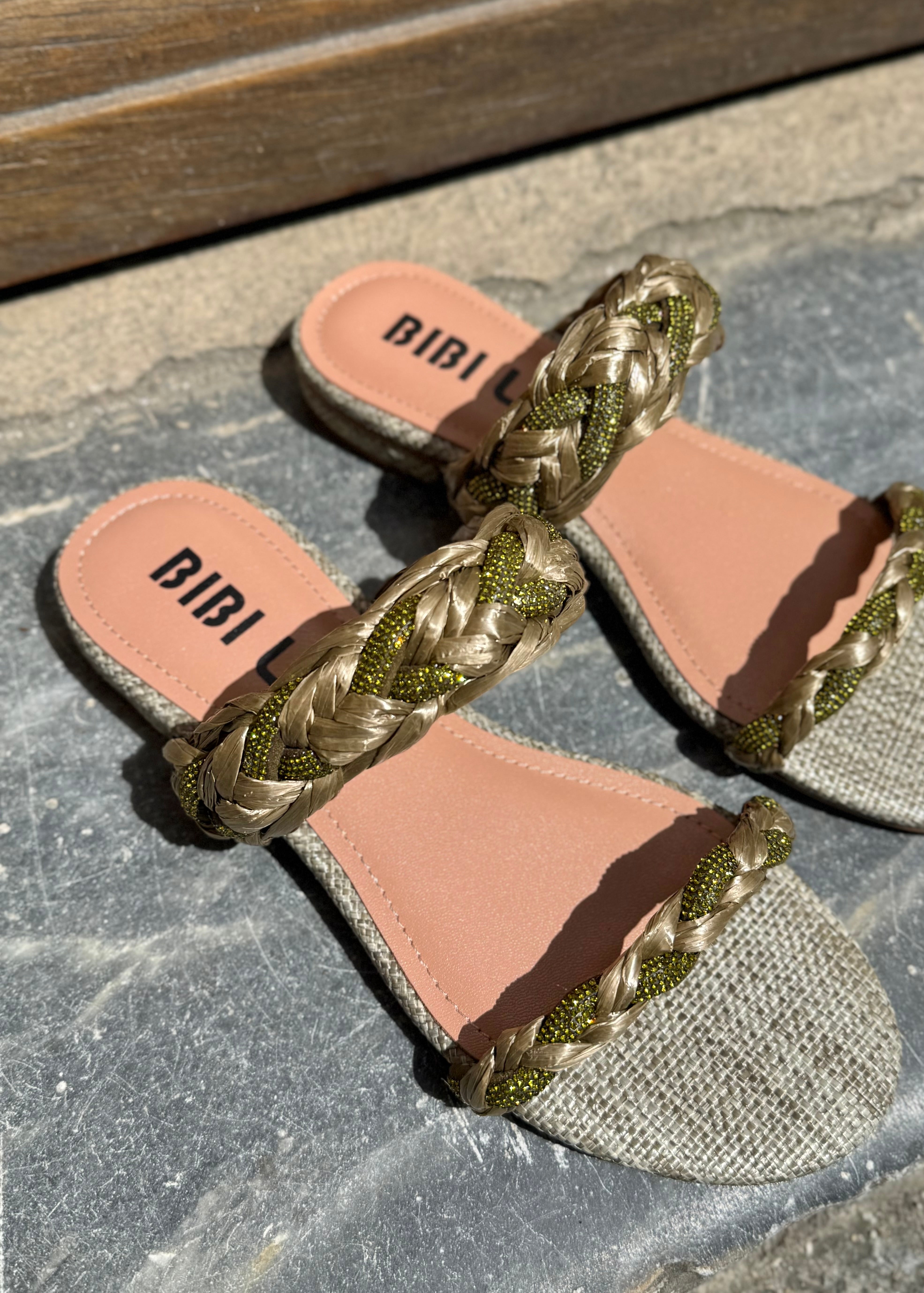 Sandales Bibi Lou Maé Raphia/Kaki Bibi Lou