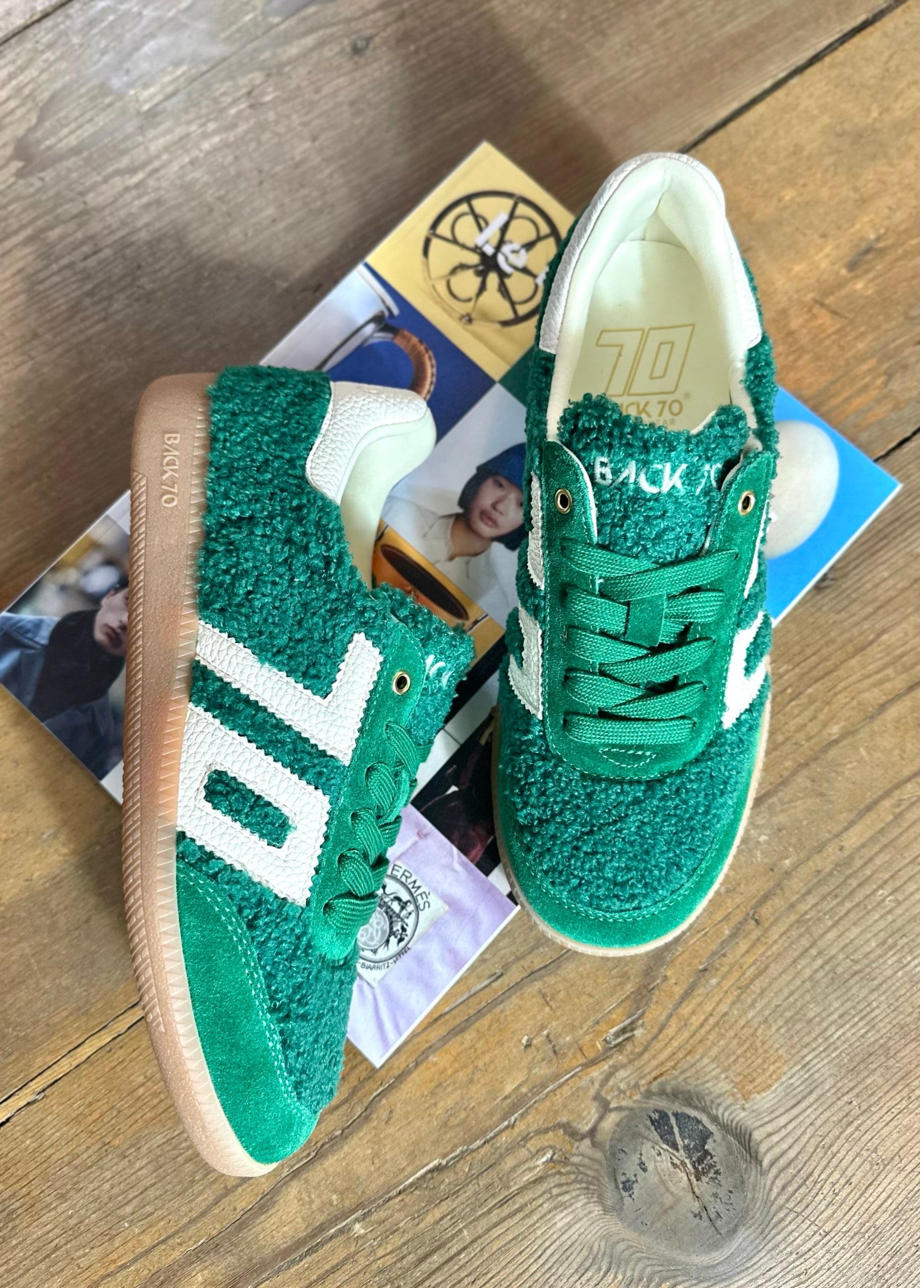 Baskets Back70 Cloud Teddy Fur Pavone - L'adresse Corte