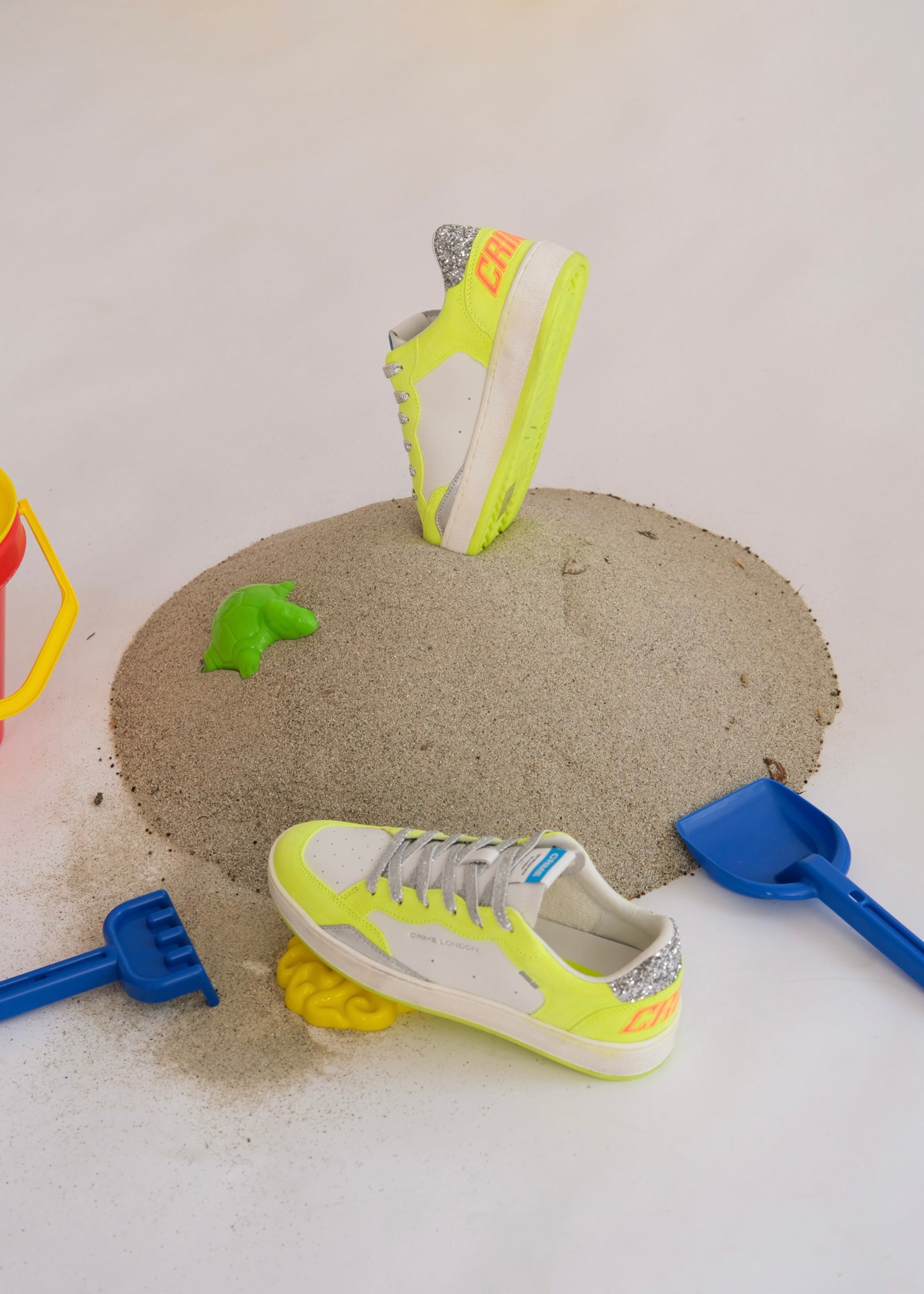 Baskets Crime London Chelsea Neon yellow Crime London