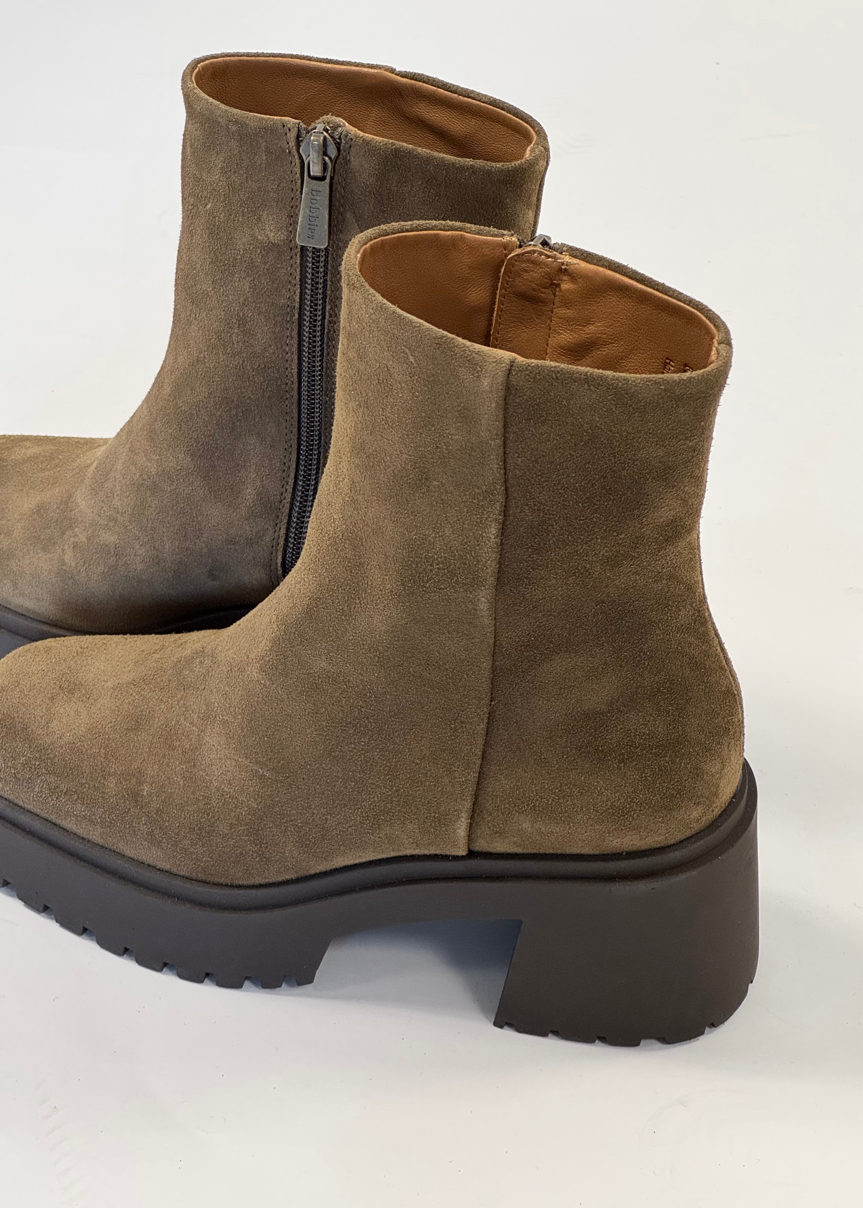 Bottines Bobbies Sadie Brun kaki - L'adresse Corte