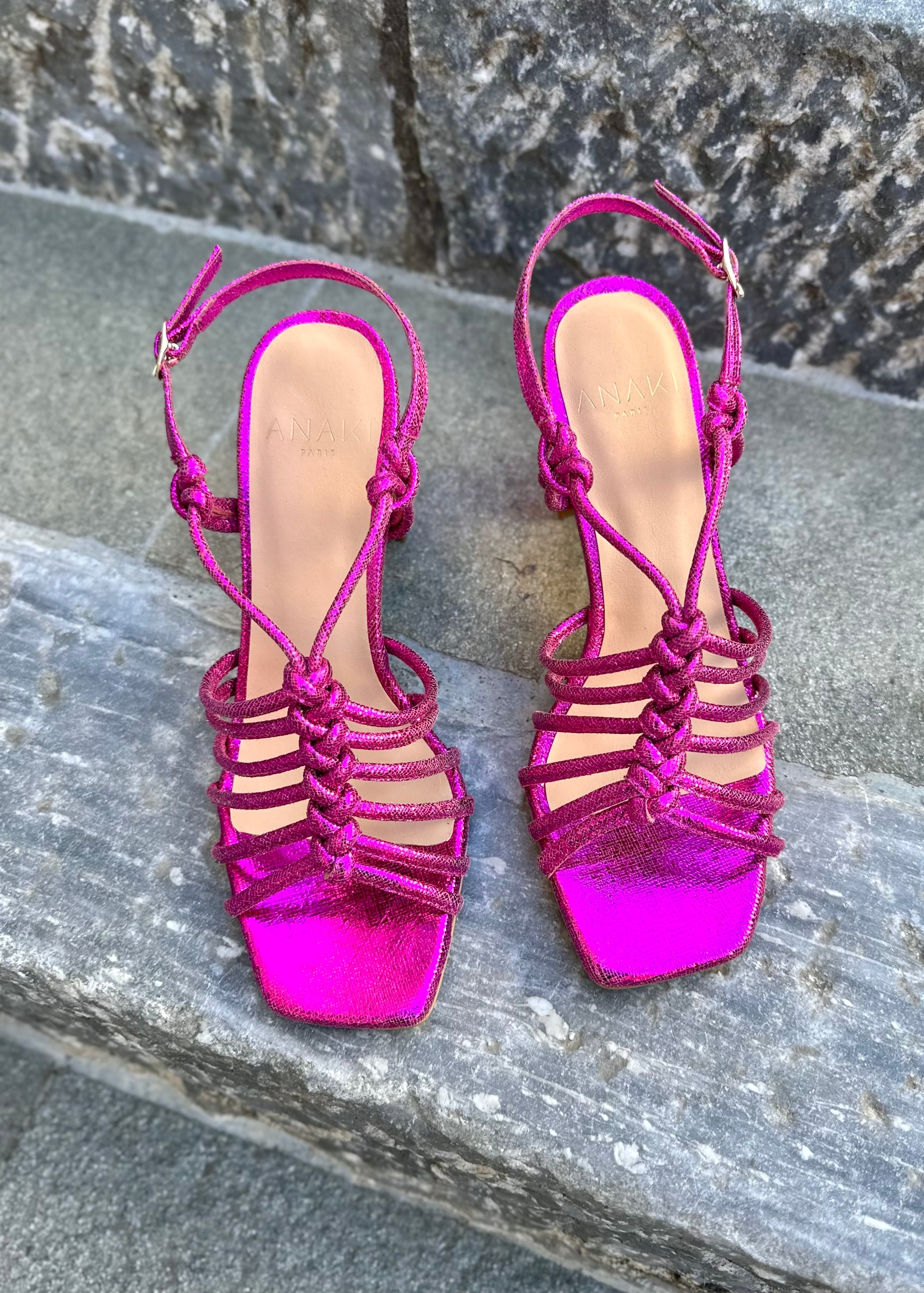 Sandales à talons Anaki Paris Meryl Fuxia - L'adresse Corte