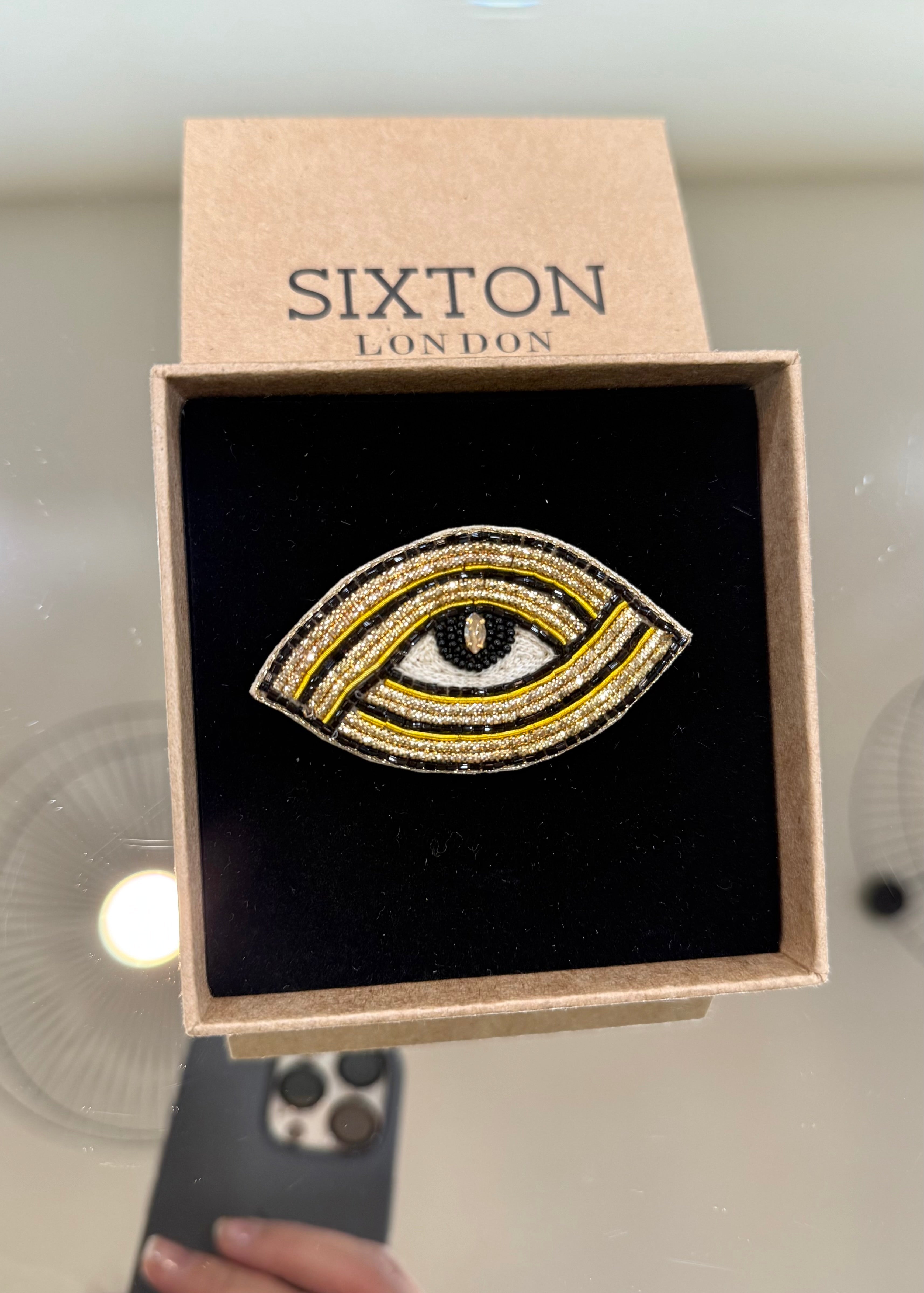 Broche Œil brodé - Sixton London Sixton London