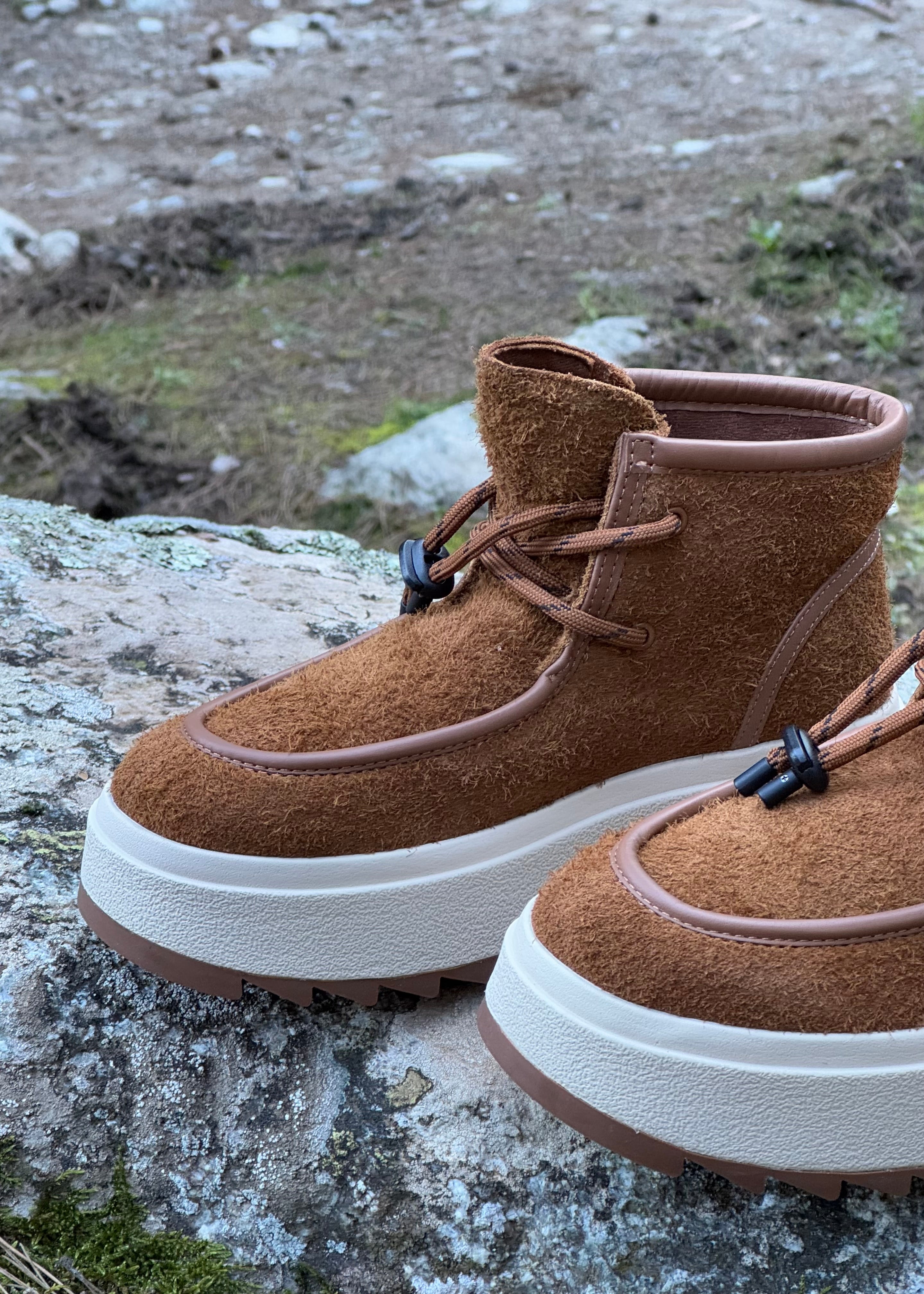 Boots Ash Moka Yeti cognac - L'adresse Corte