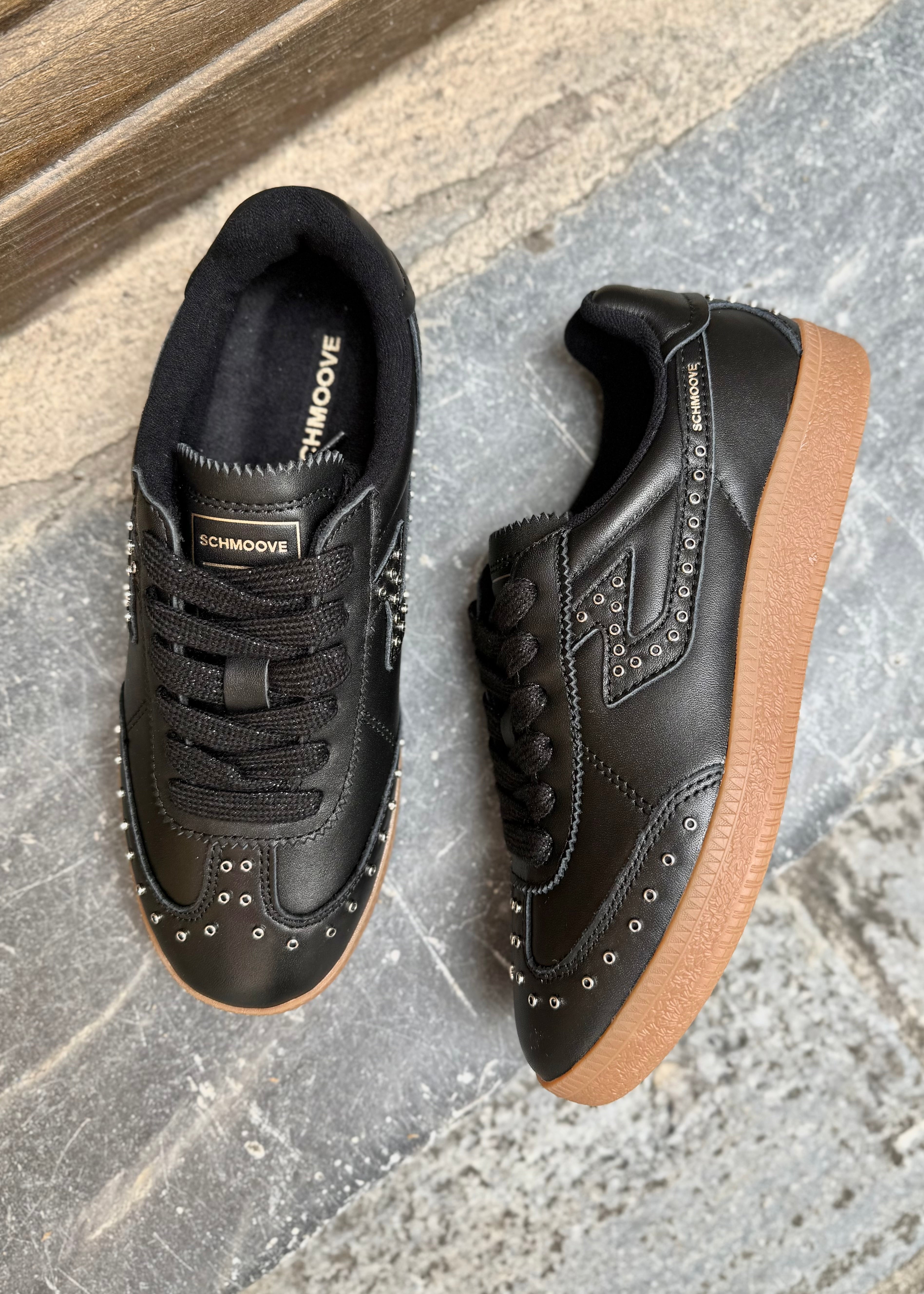Baskets Schmoove Sheffield Studs Noir Schmoove