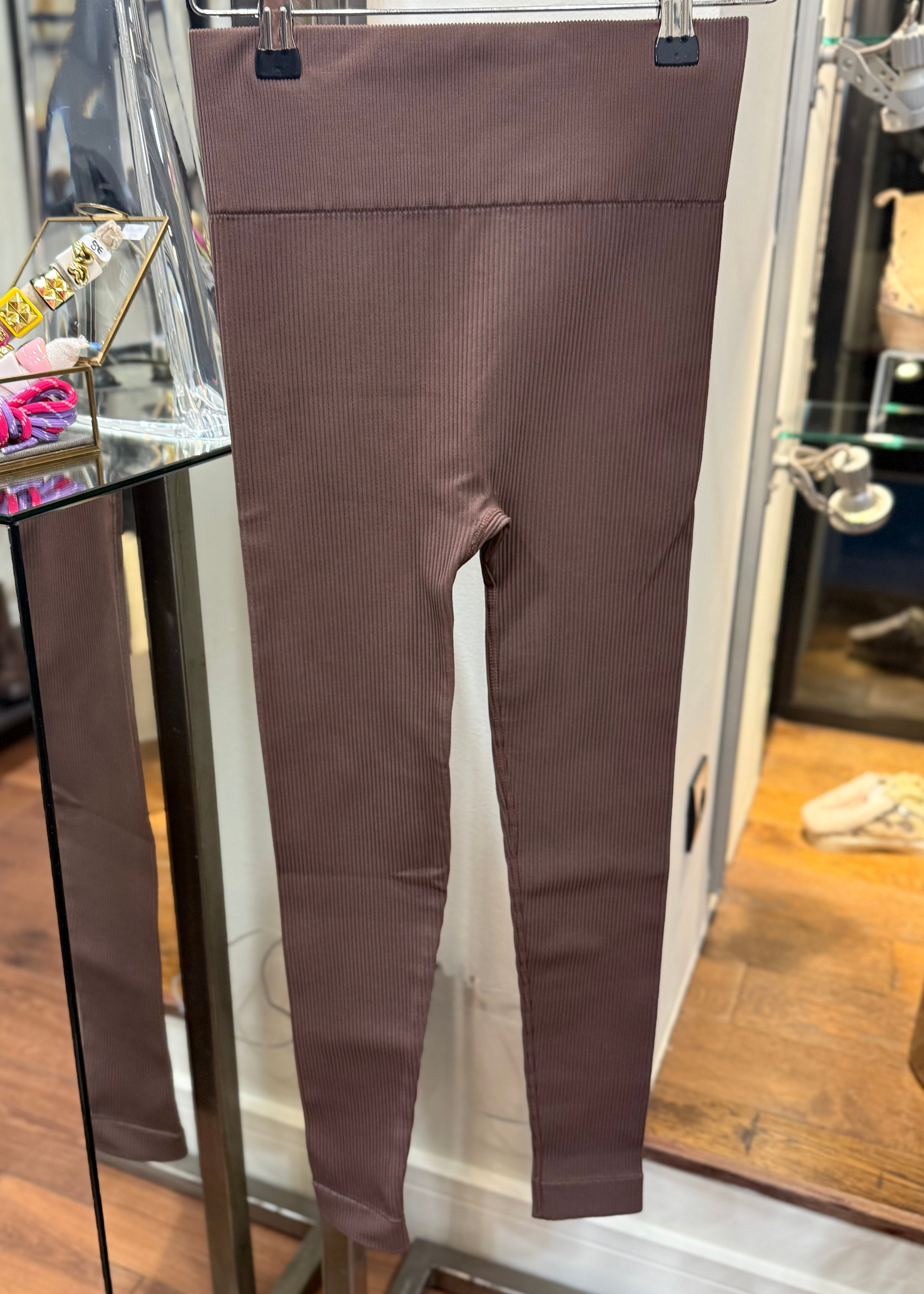 Legging de yoga Ribs SIAWEAR COFFEE SIAWEAR