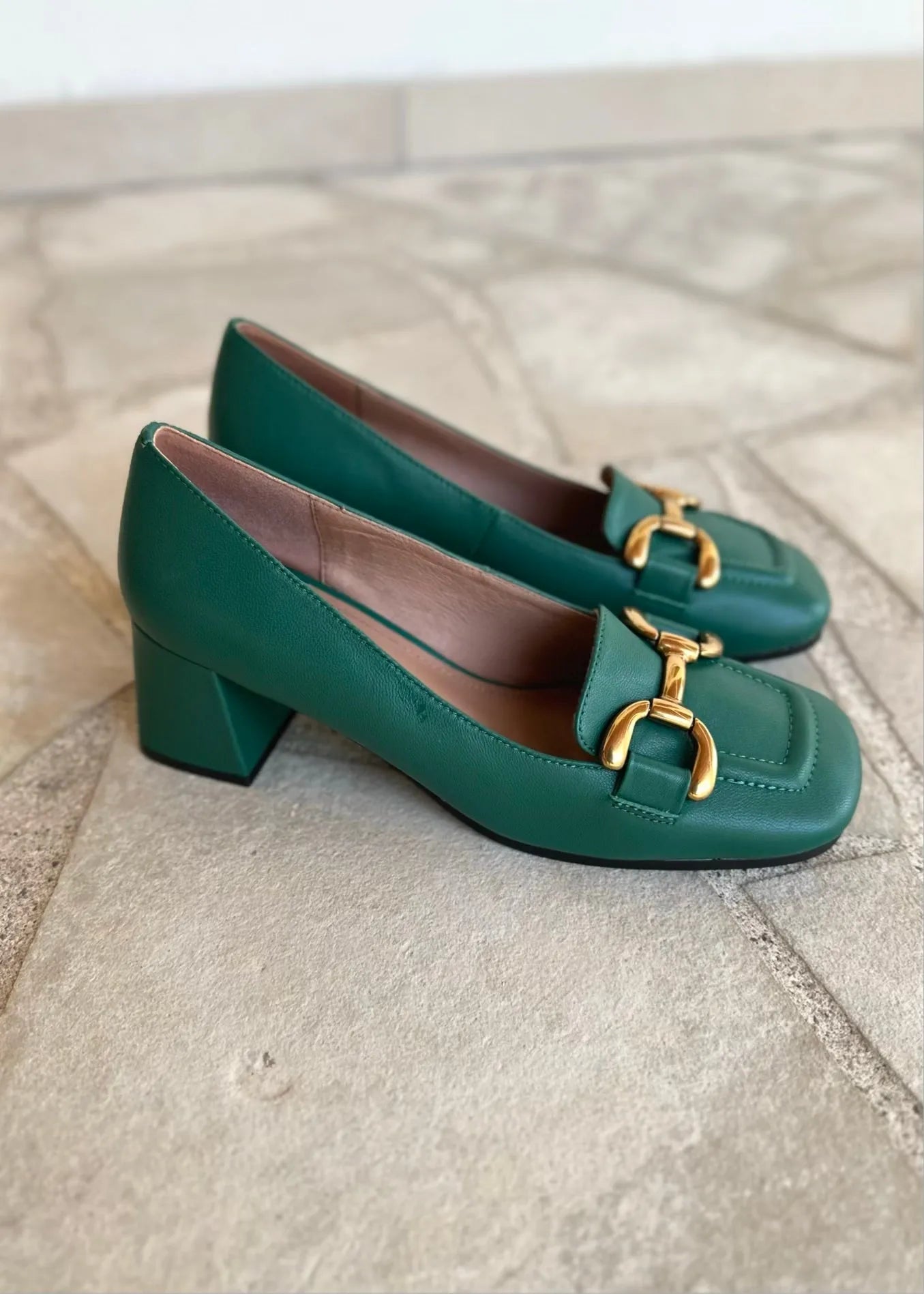 Mocassins à talons Bibi Lou Valencia Verde