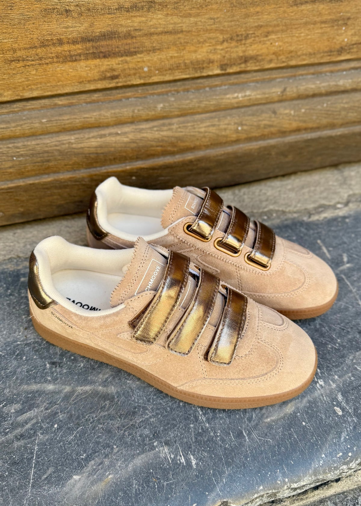 Baskets Schmoove Sheffield straps Nude - L'adresse Corte