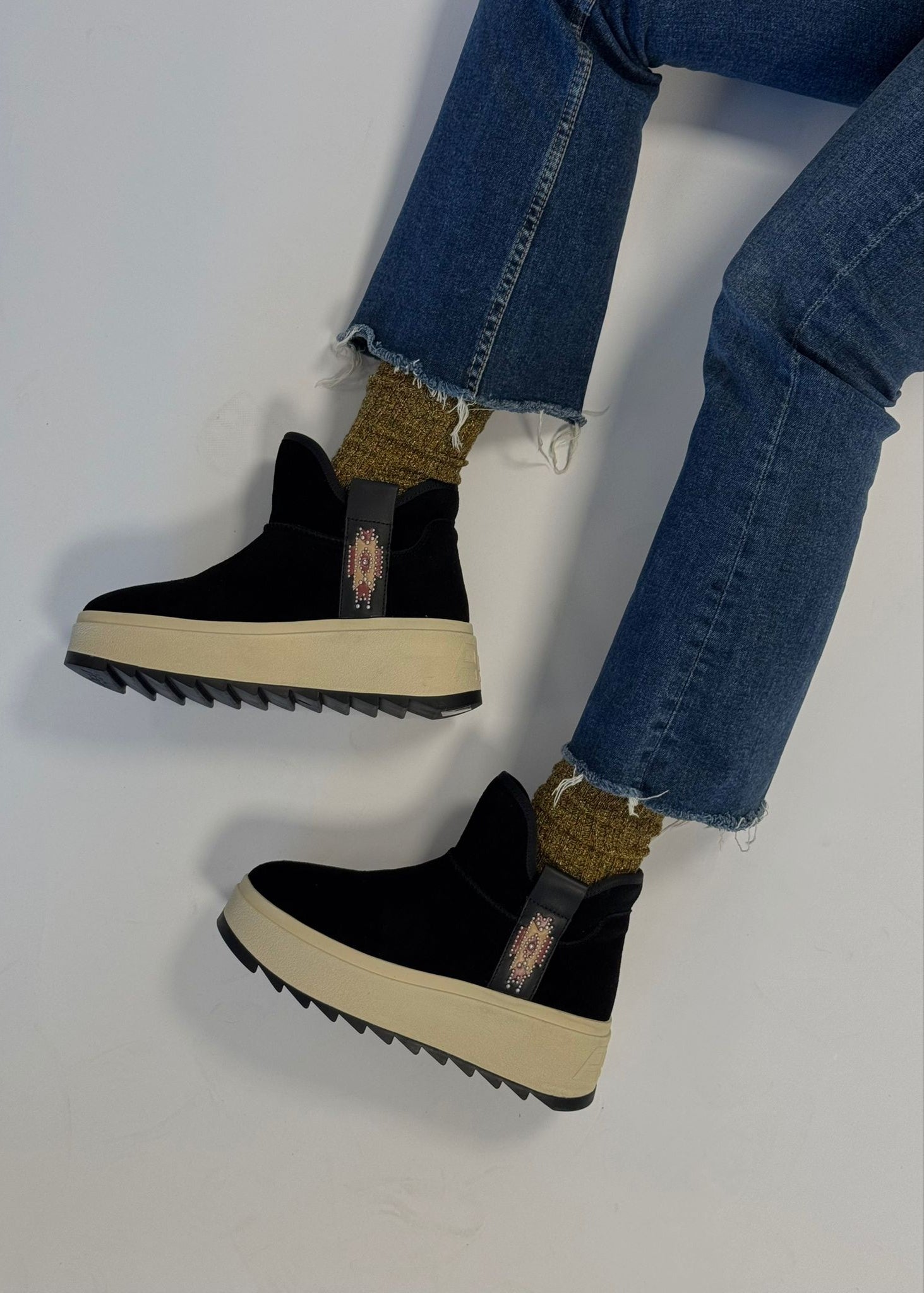 Boots Ash Mask fur Black suède Ash