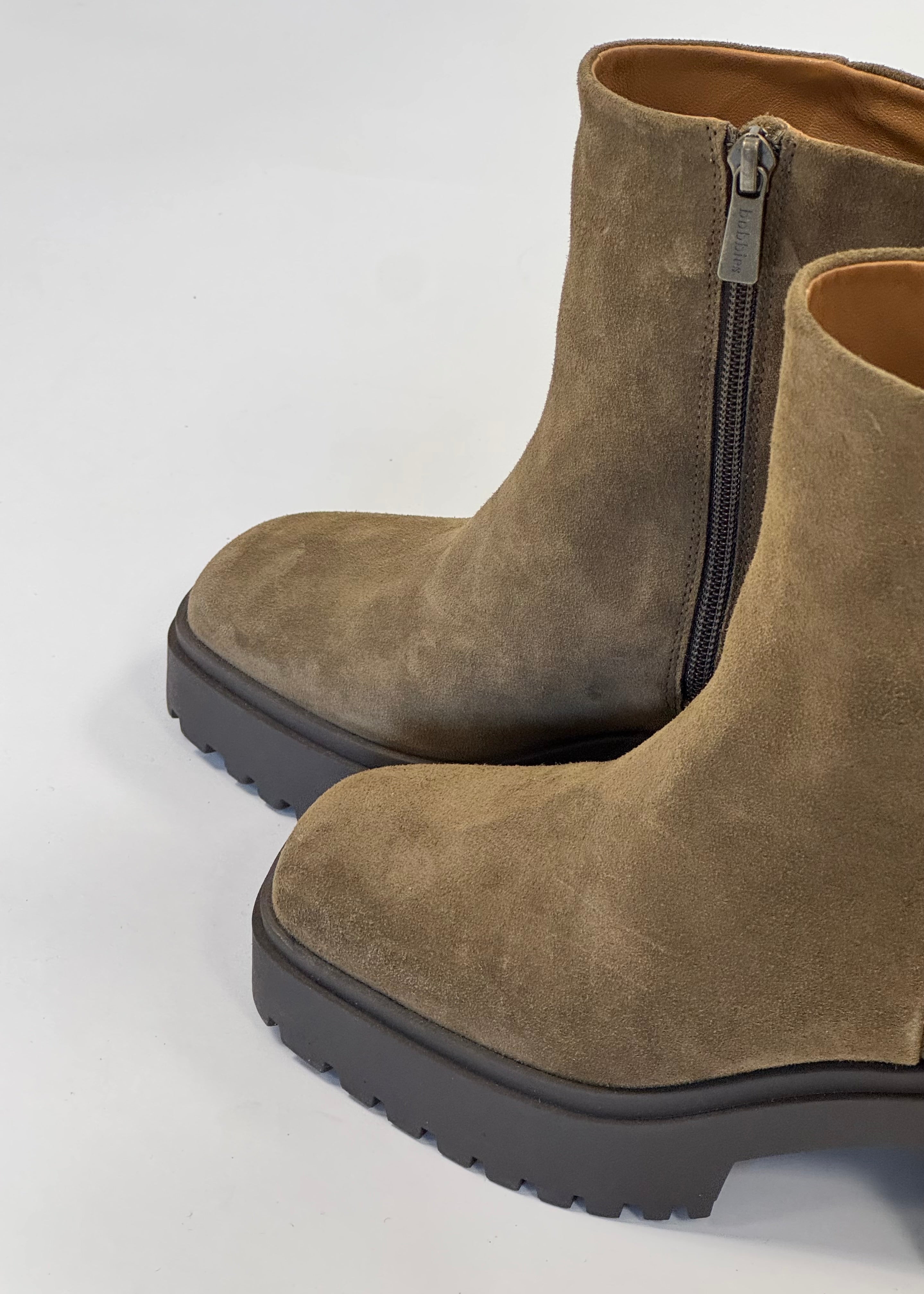 Bottines Bobbies Sadie Brun kaki - L'adresse Corte