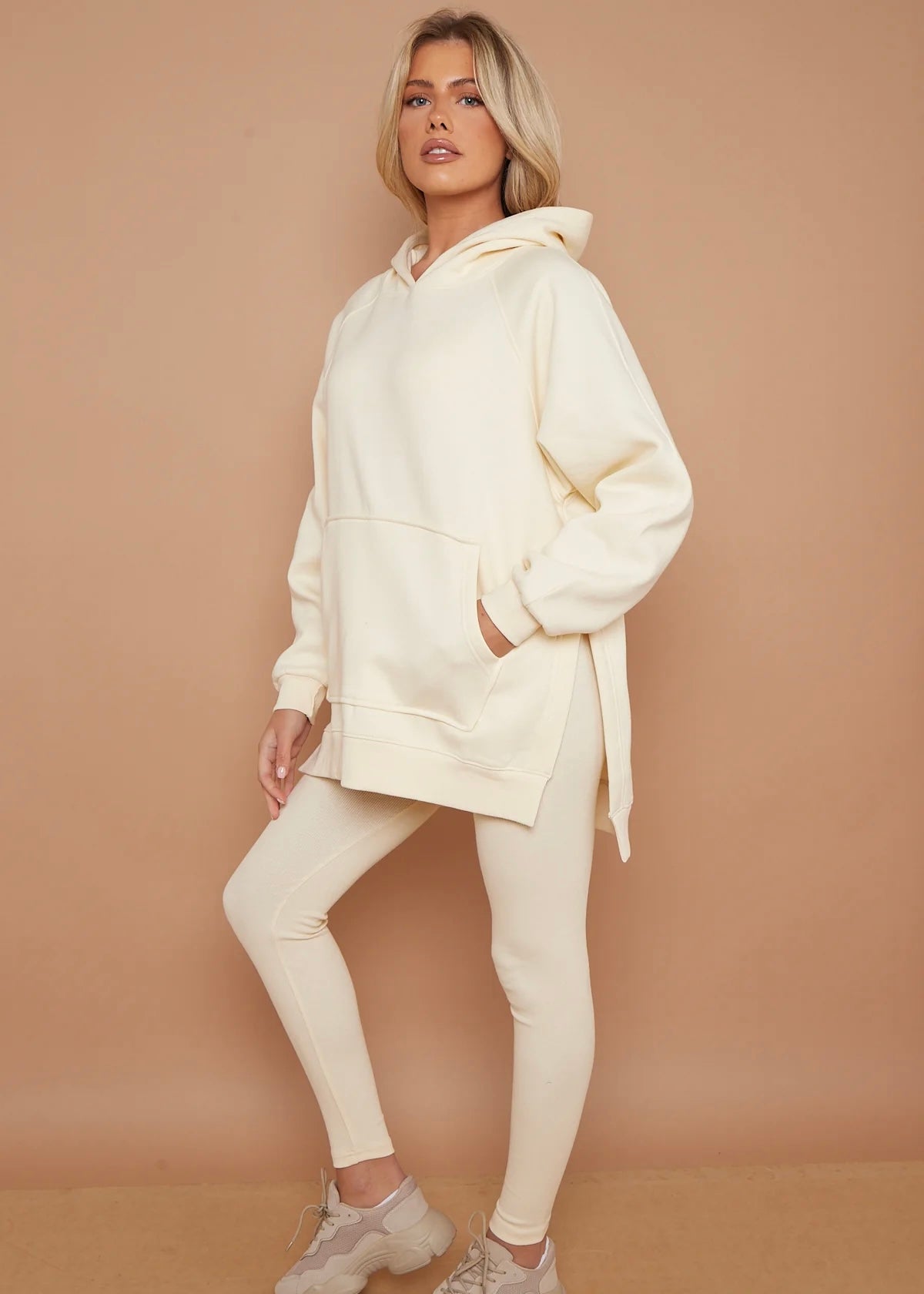 Ensemble oversized Sweat/legging écru - L'adresse Corte