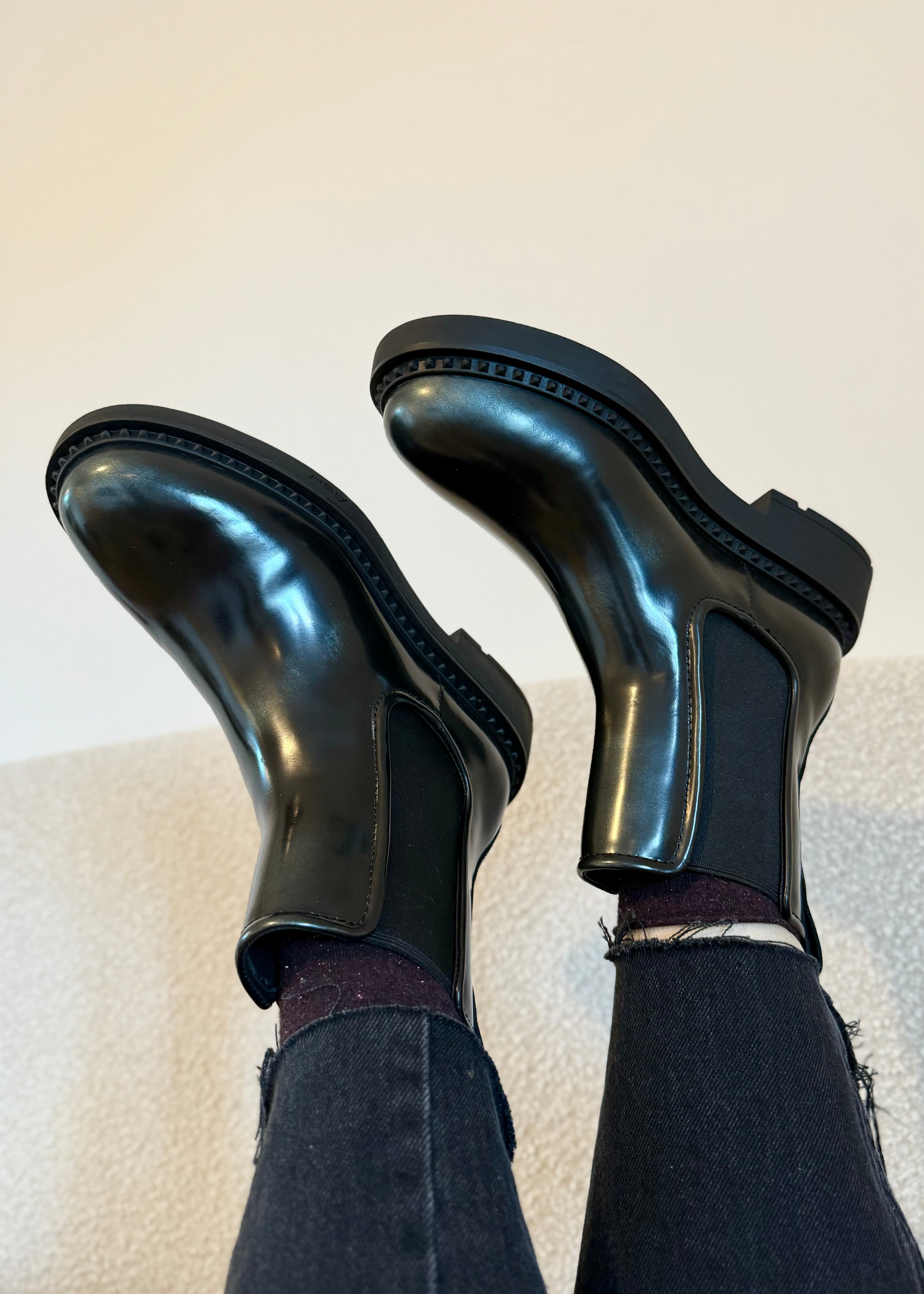 Bottines Ash Madison Black Denim - L'adresse Corte