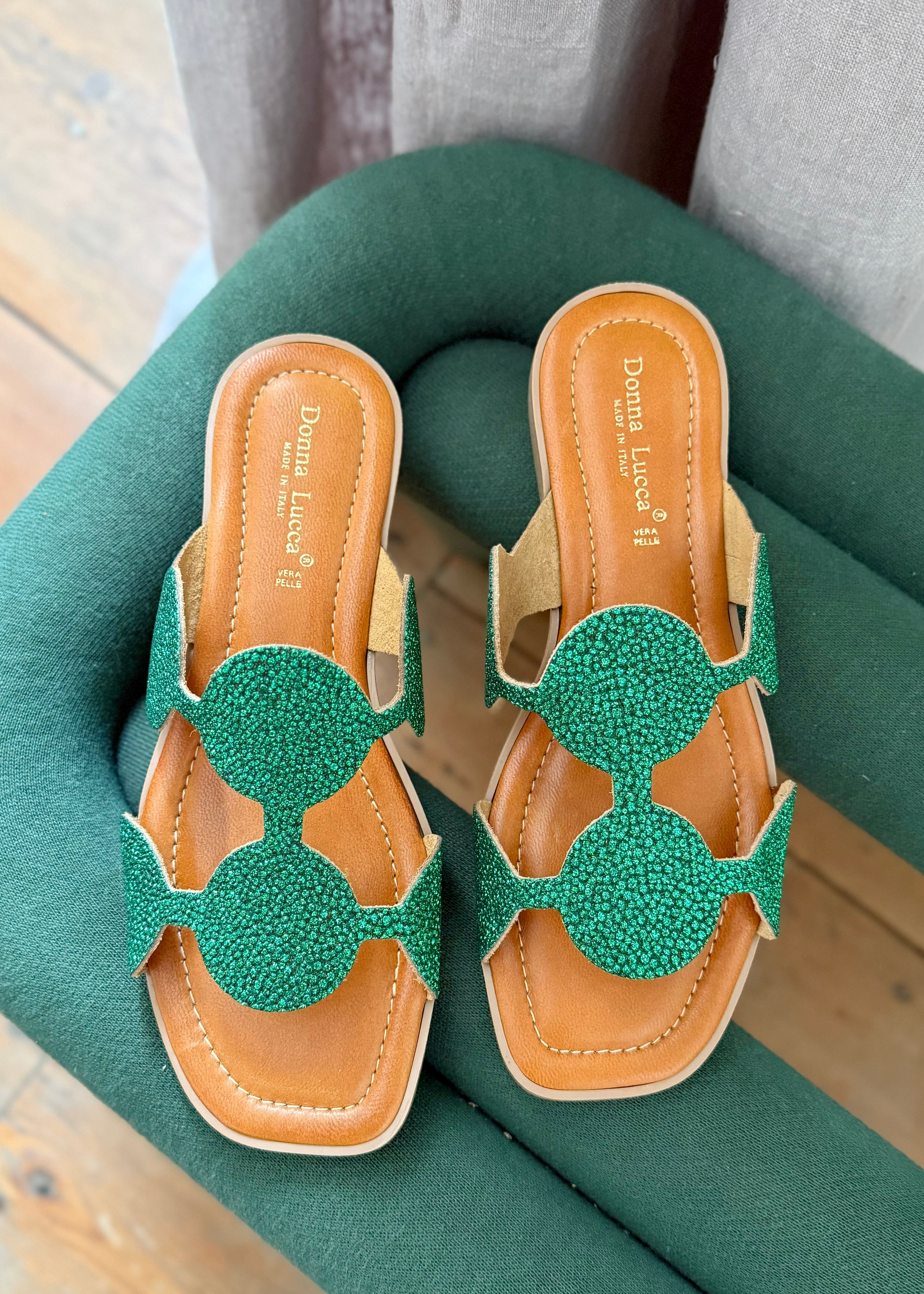 Sandales Donna Lucca 1739 Vert - L'adresse Corte