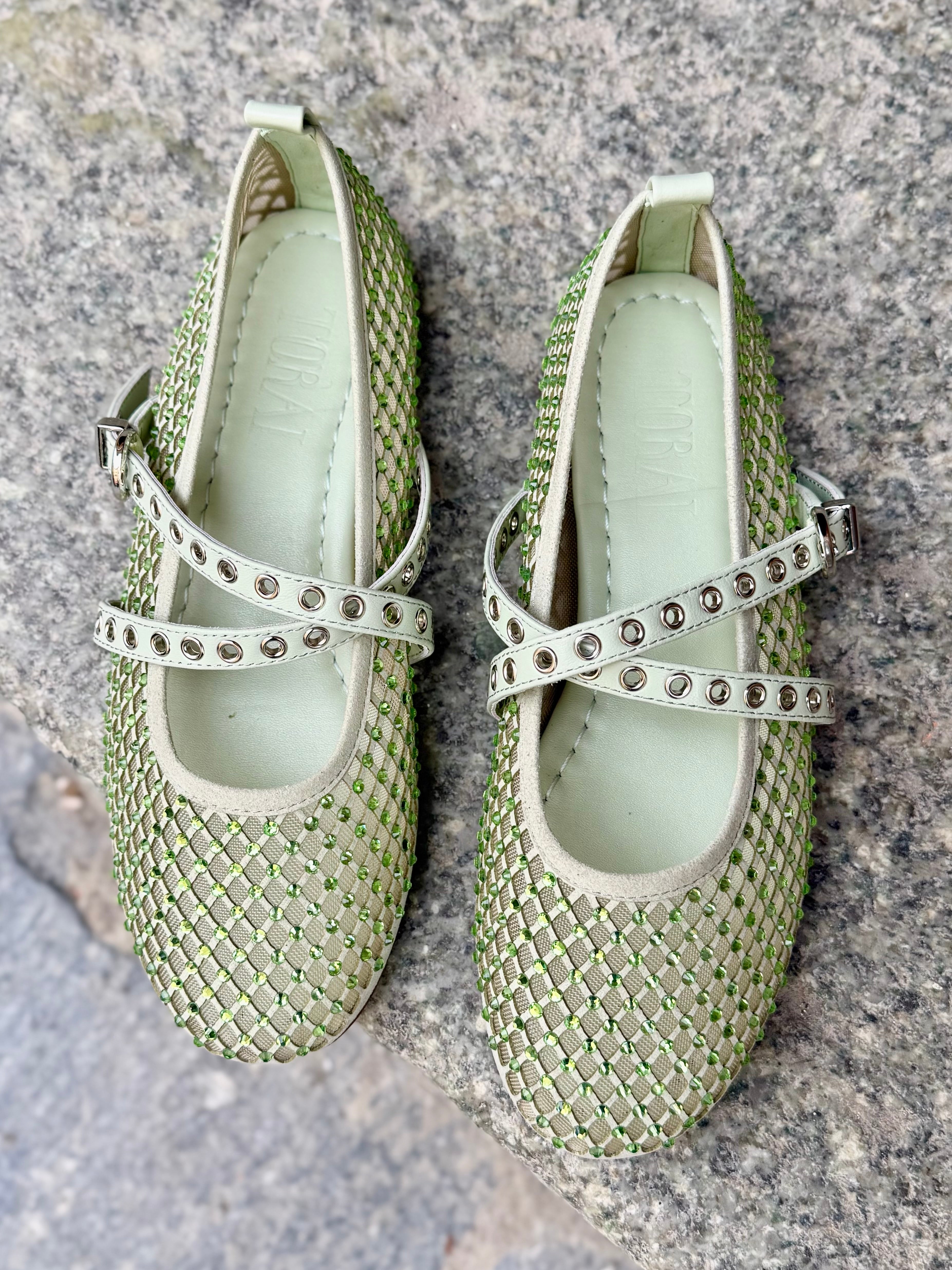 Ballerines Toral Vilma Vert d'eau strass Toral shoes