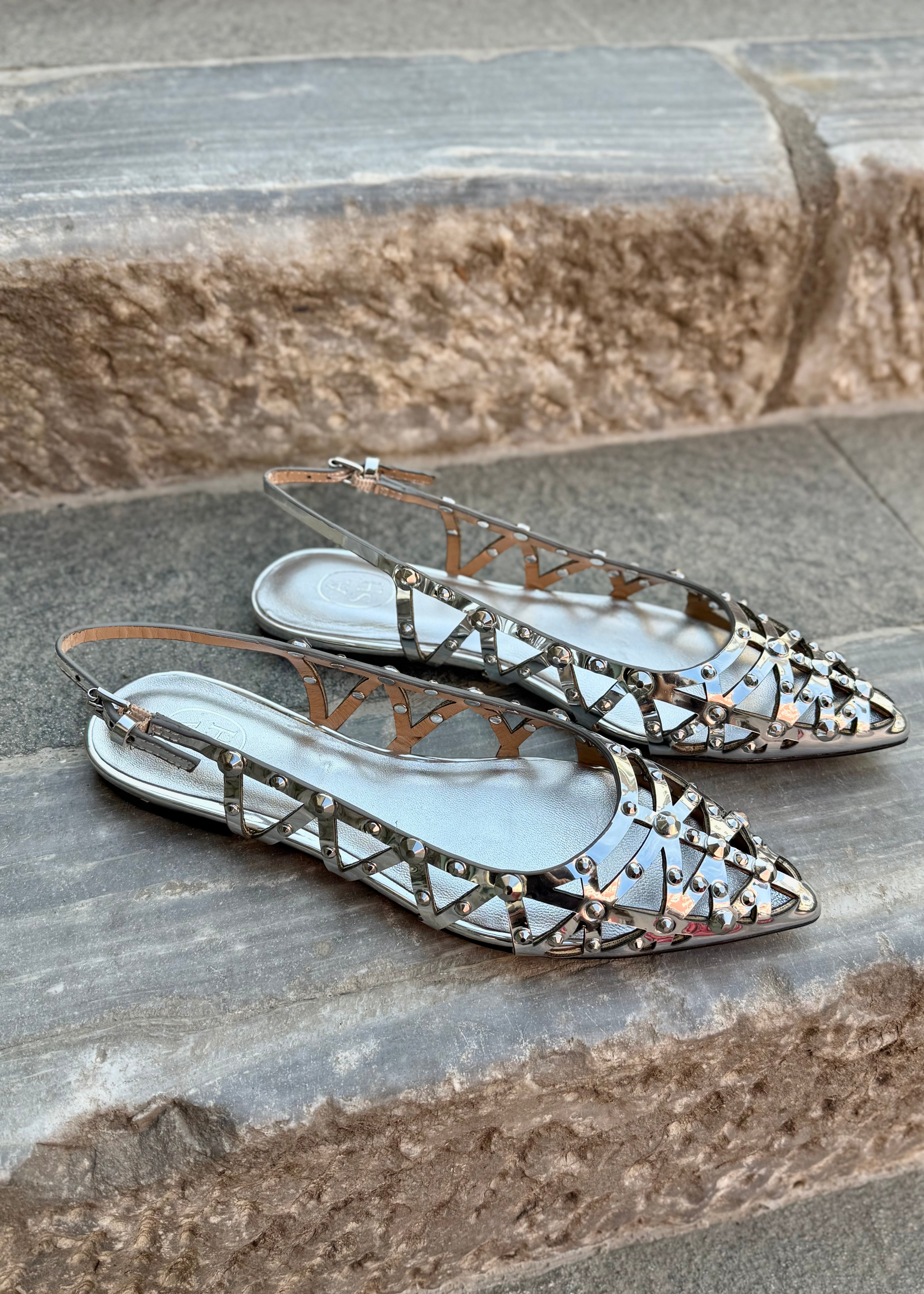 Ballerines Slingback Ash Bazaar silver