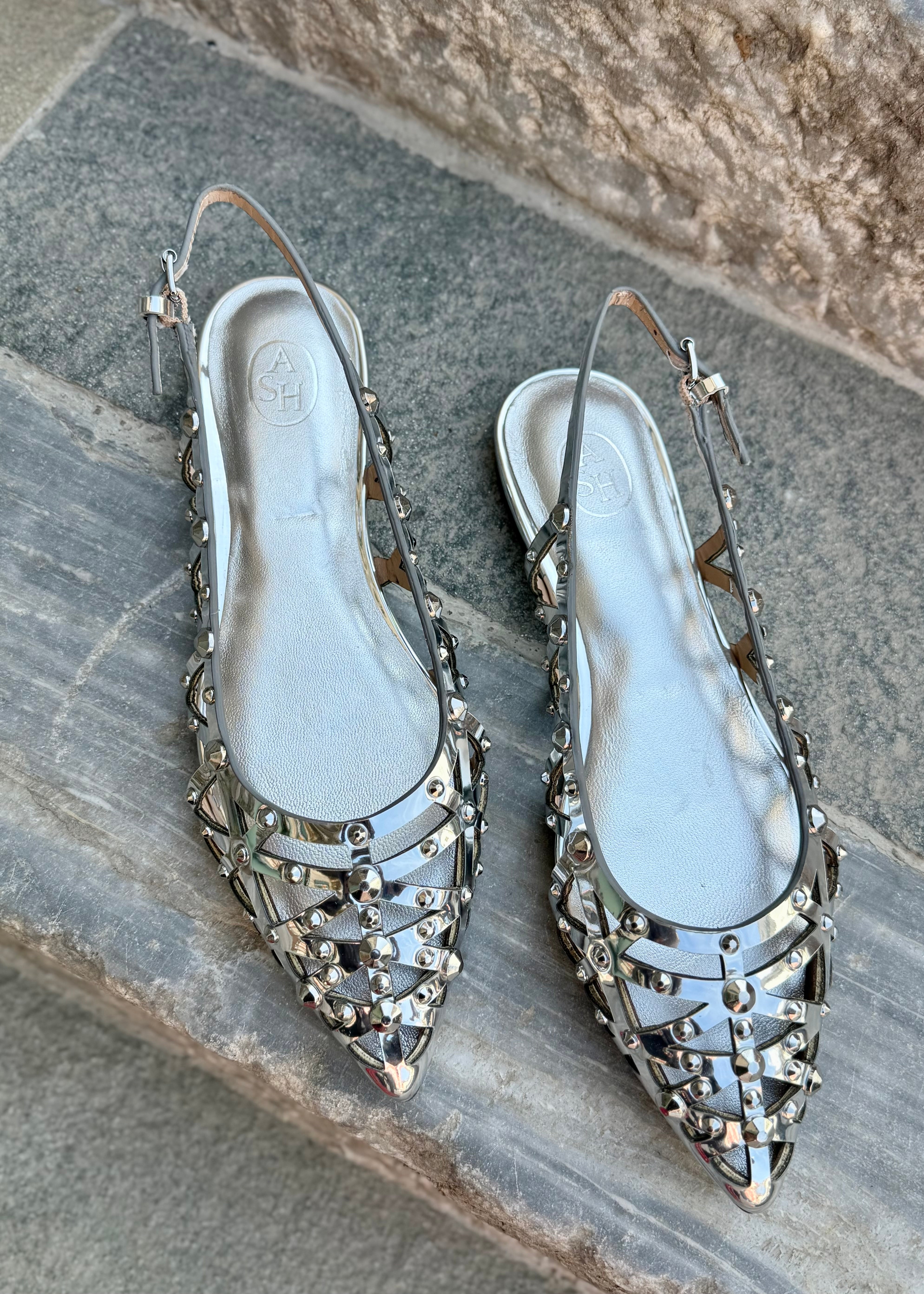 Ballerines Slingback Ash Bazaar silver