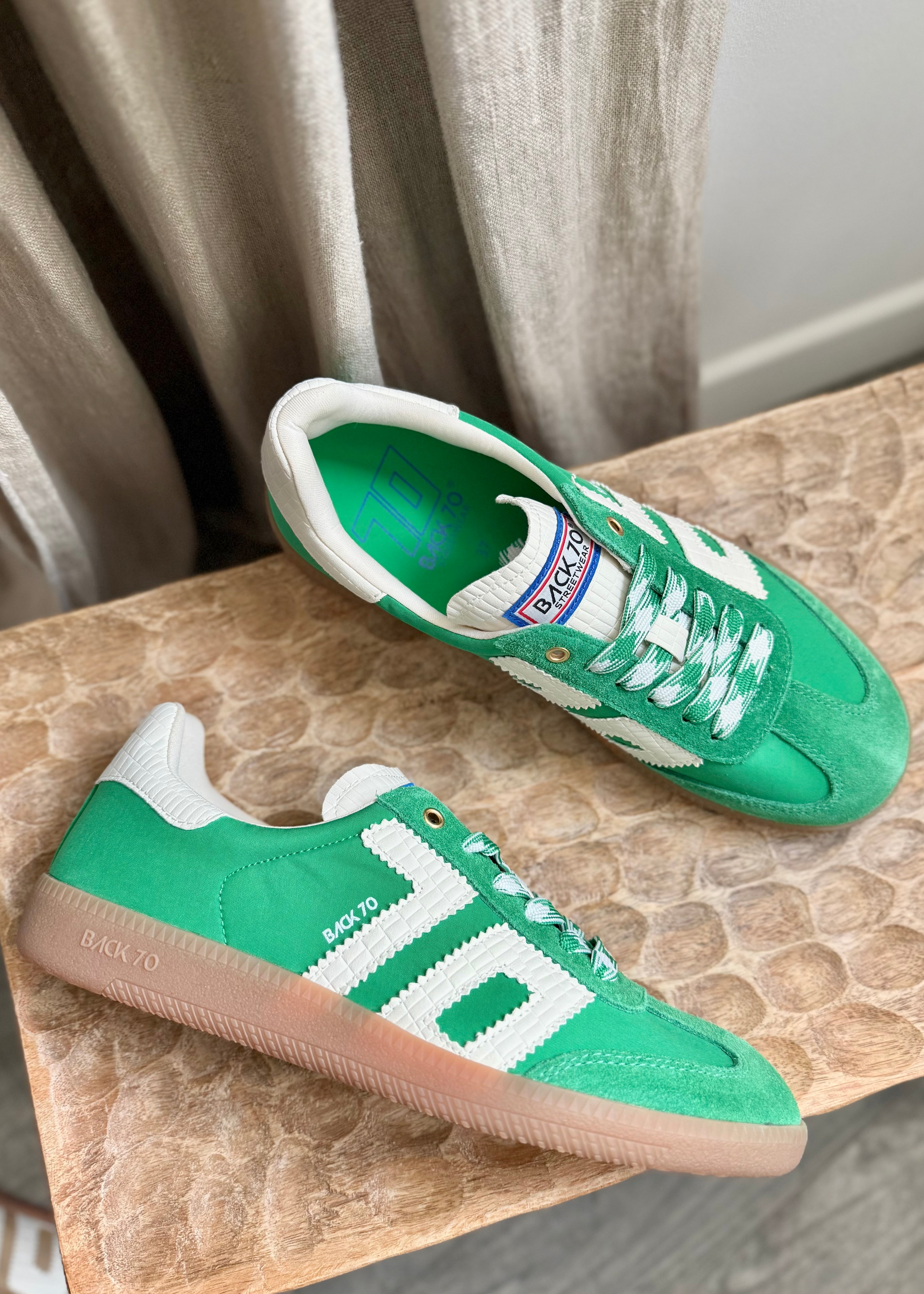Baskets Back70 Ghost Green Suède