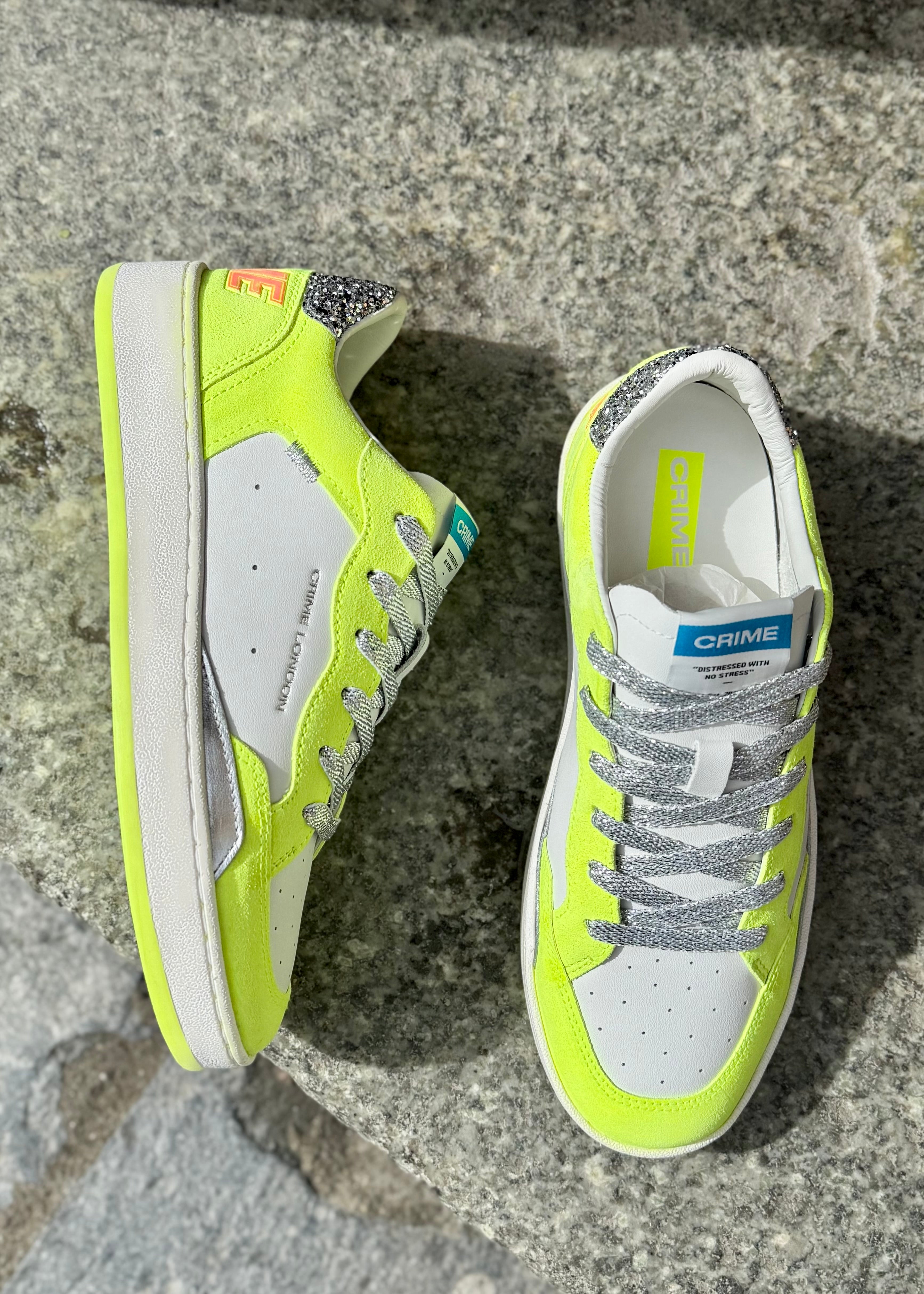 Baskets Crime London Chelsea Neon yellow