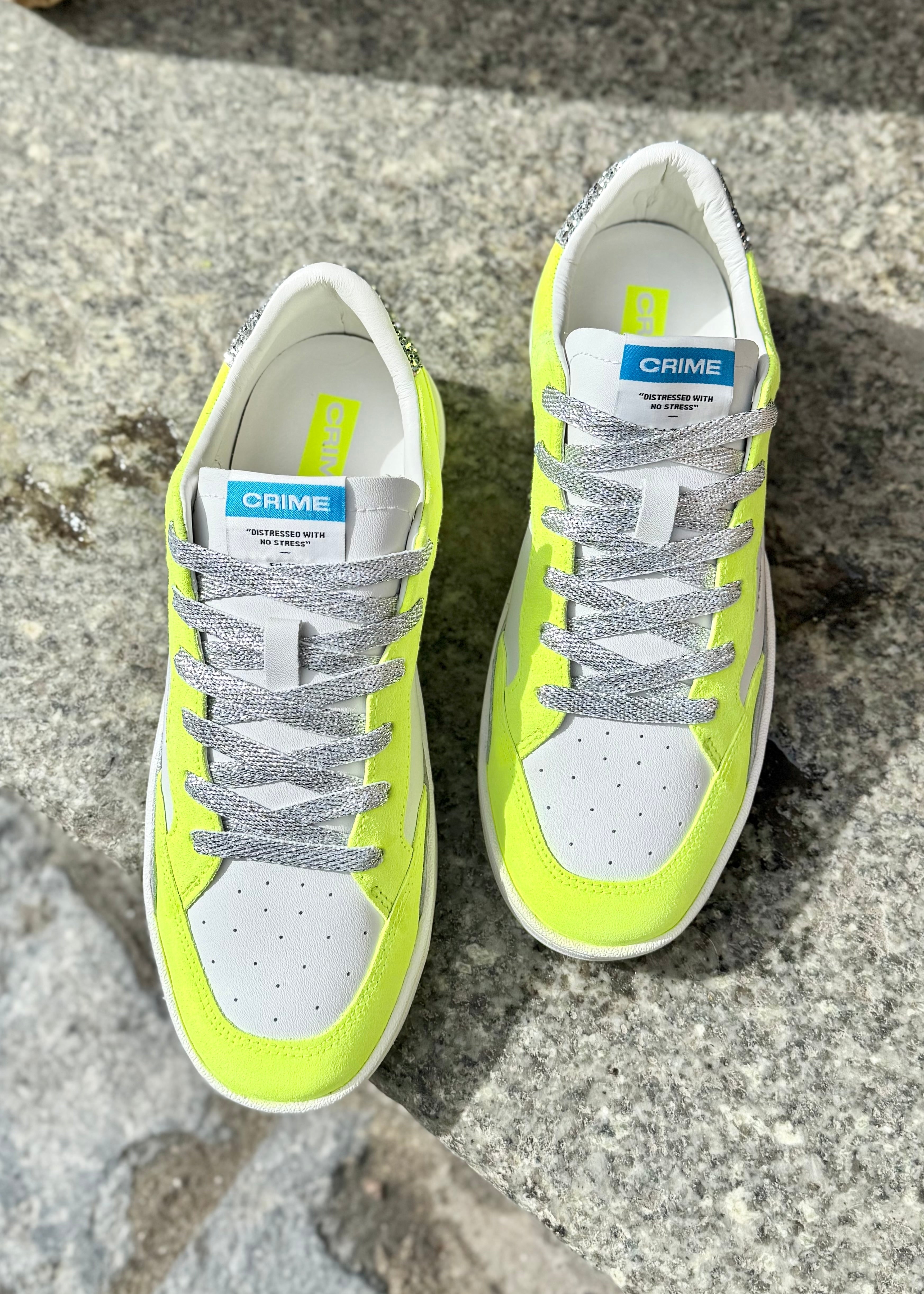Baskets Crime London Chelsea Neon yellow Crime London