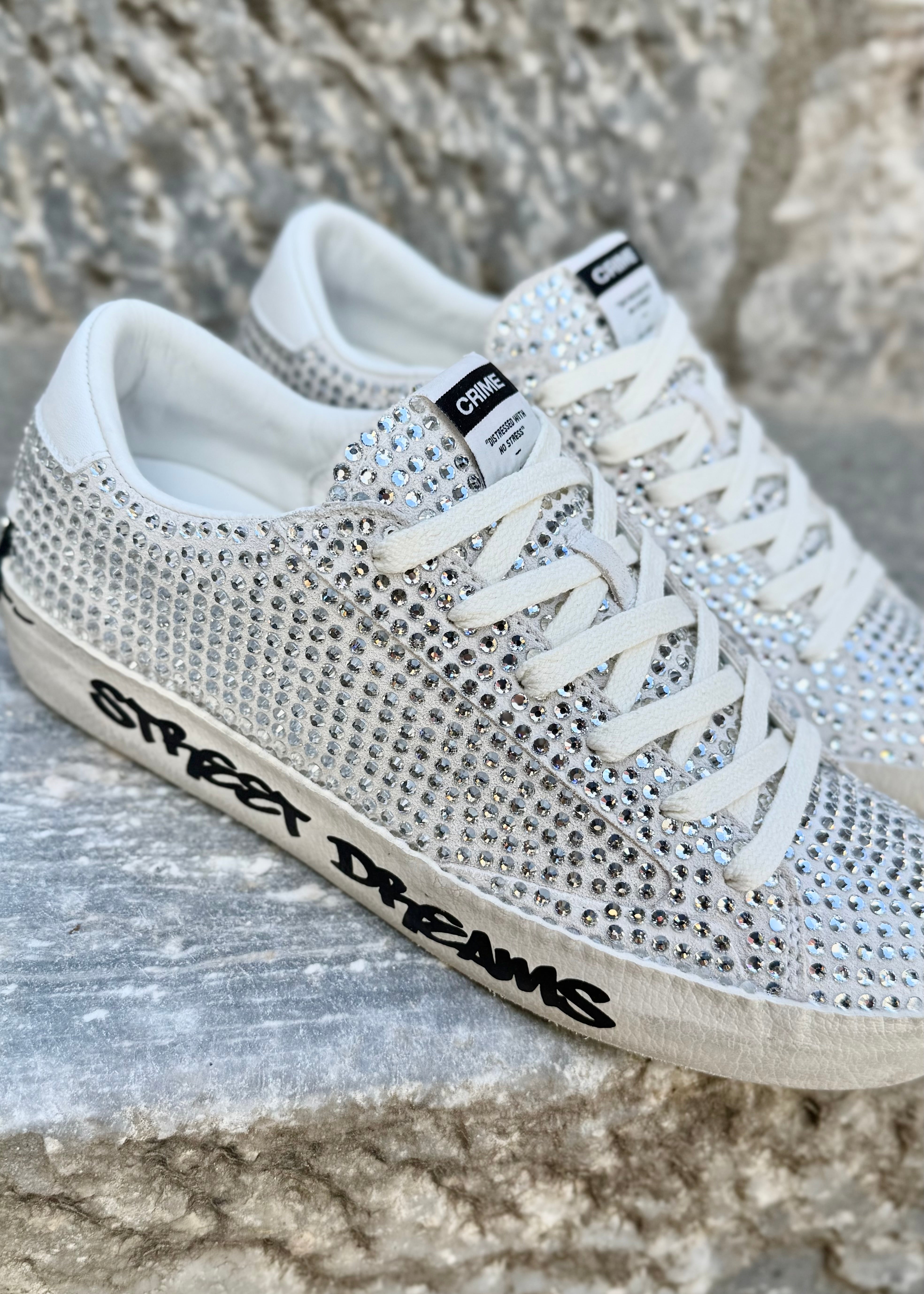Baskets Crime London Distressed Full strass