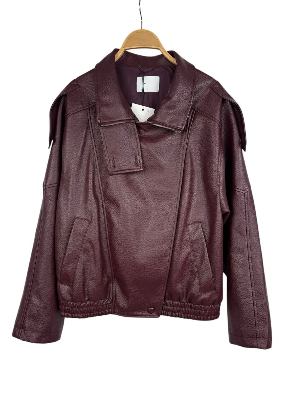 Blouson oversized FOLY bordeaux L'adresse Corte