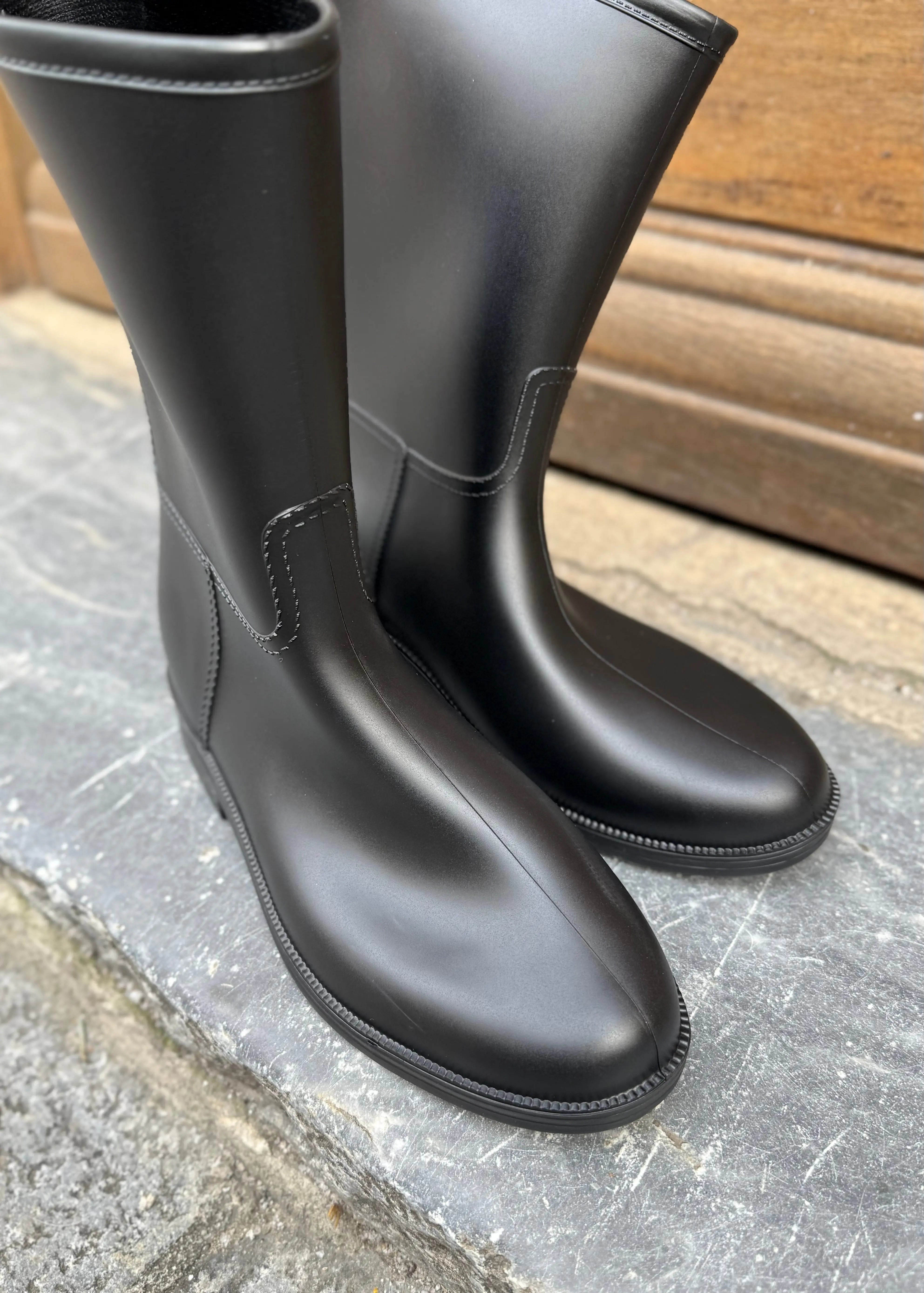 Bottes de pluie mi-hautes Noir L'adresse Corte