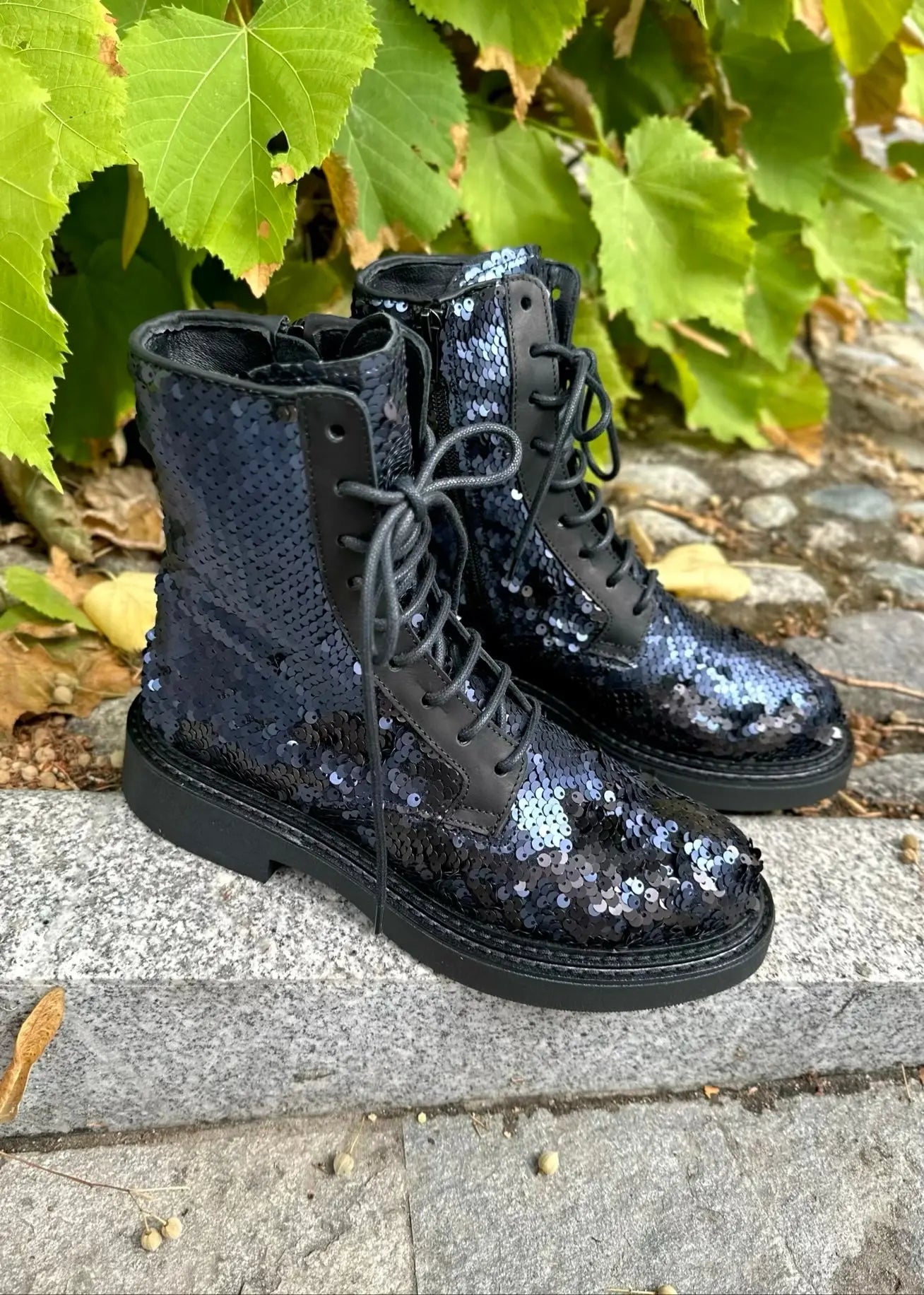 Bottines Semerdjian M112 Glitter Navy Semerdjian