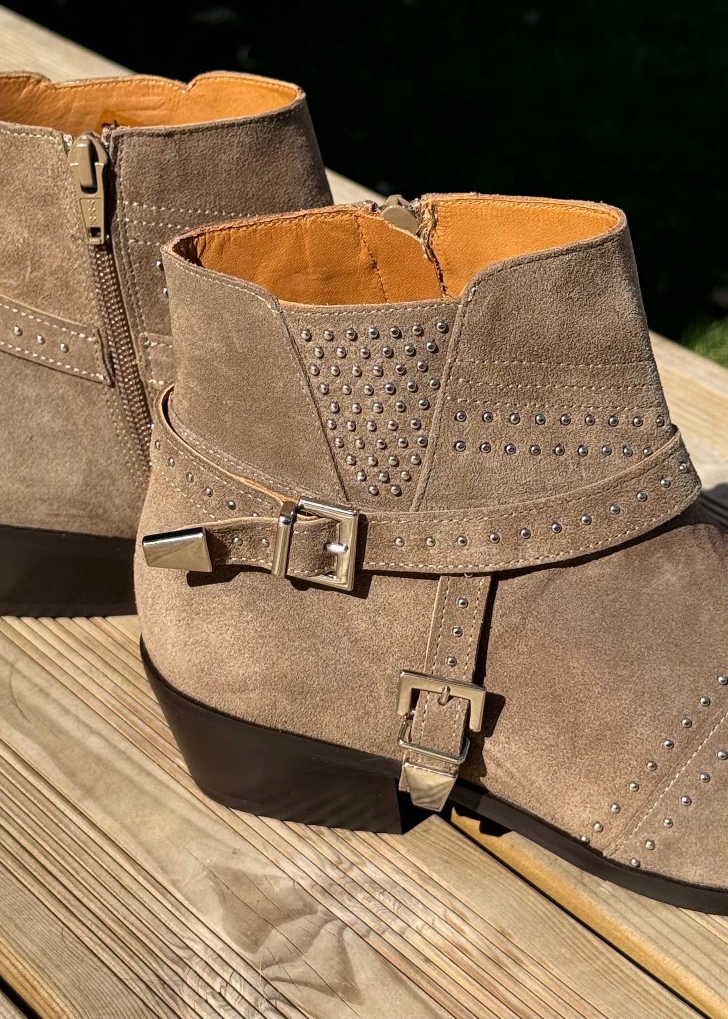 Bottines santiag Toral Shane Taupe - L'adresse Corte