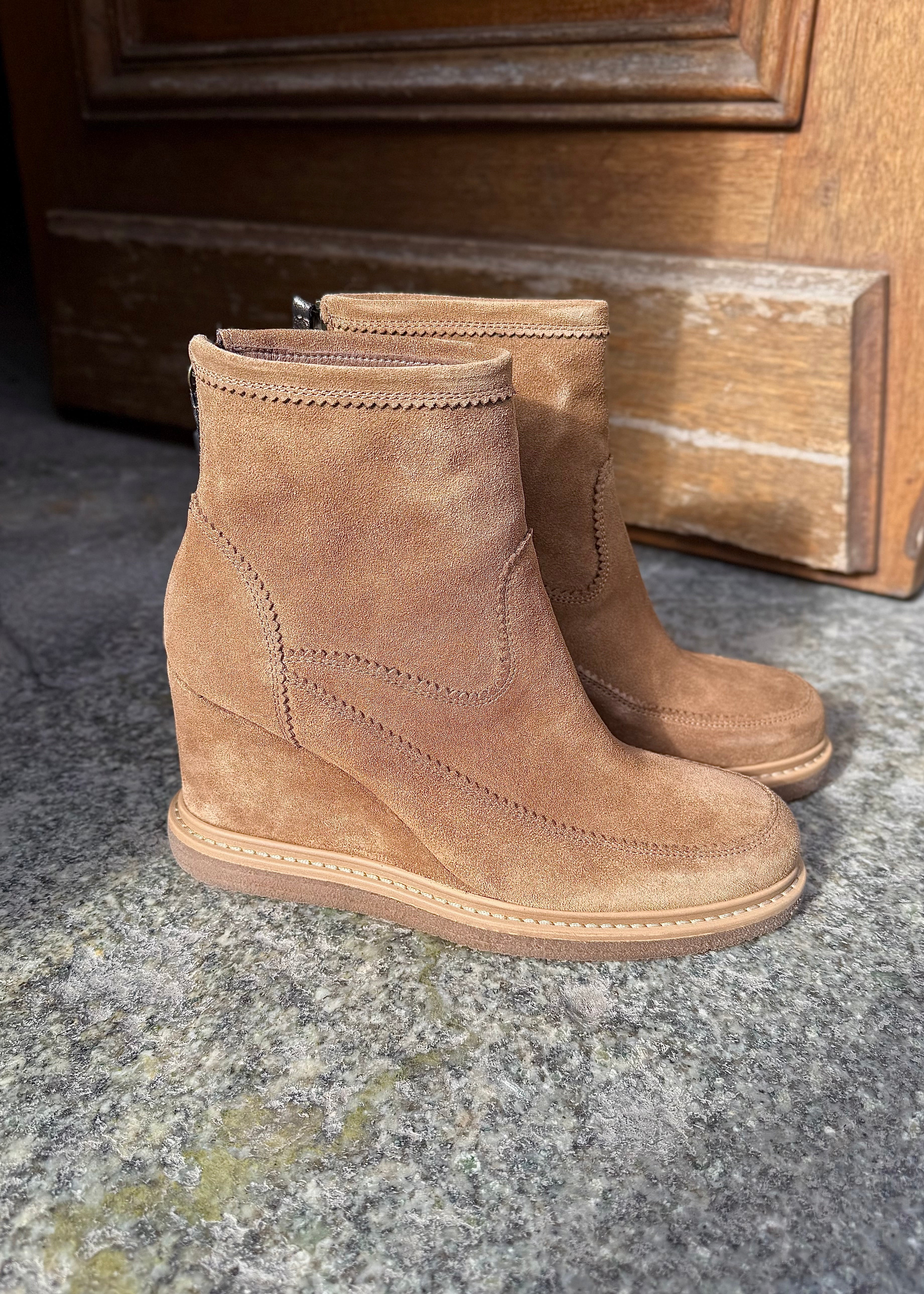 Bottines compensées Minka design Hendra Taupe Minka Design