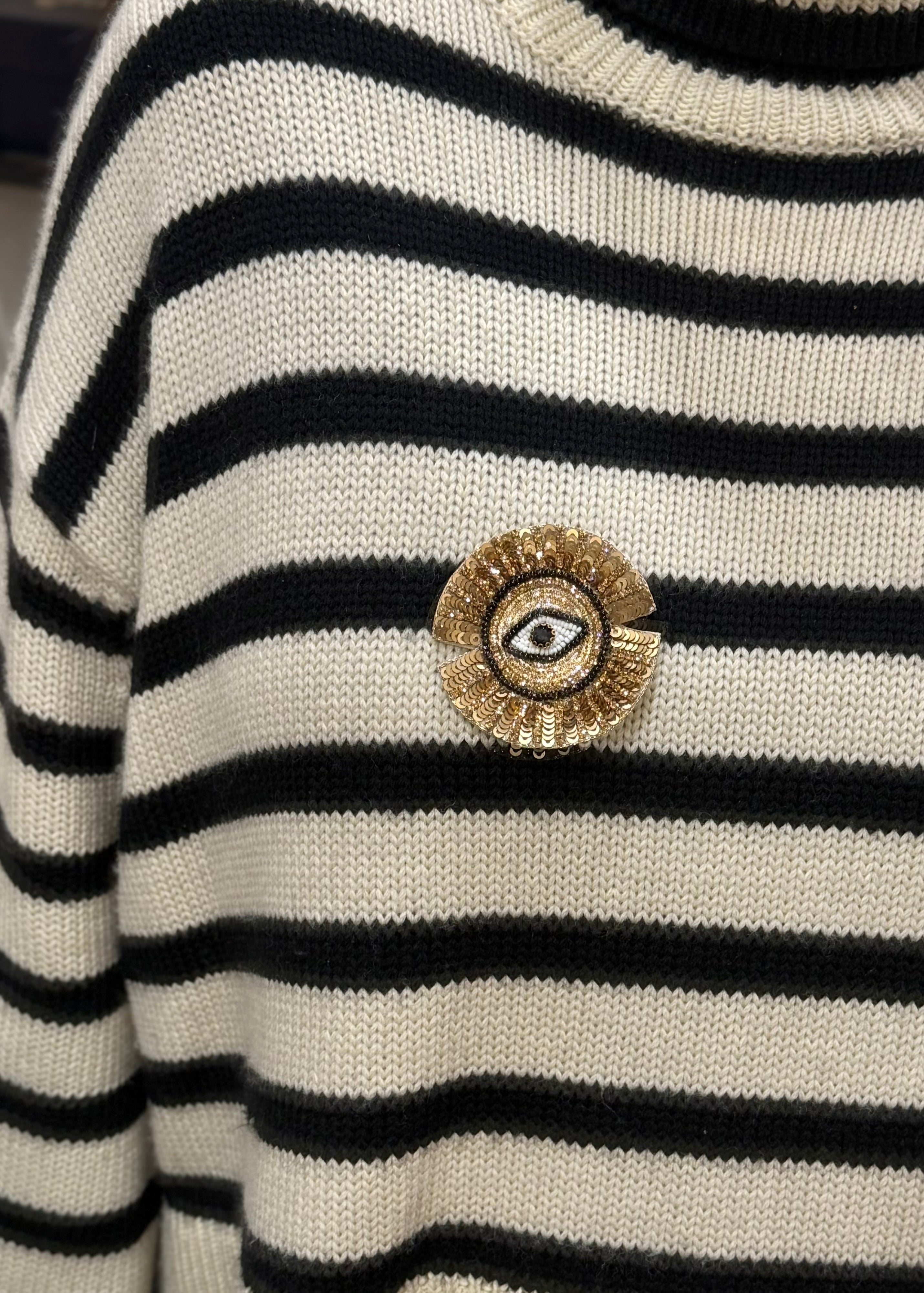 Broche brodée Soleil - Sixton London