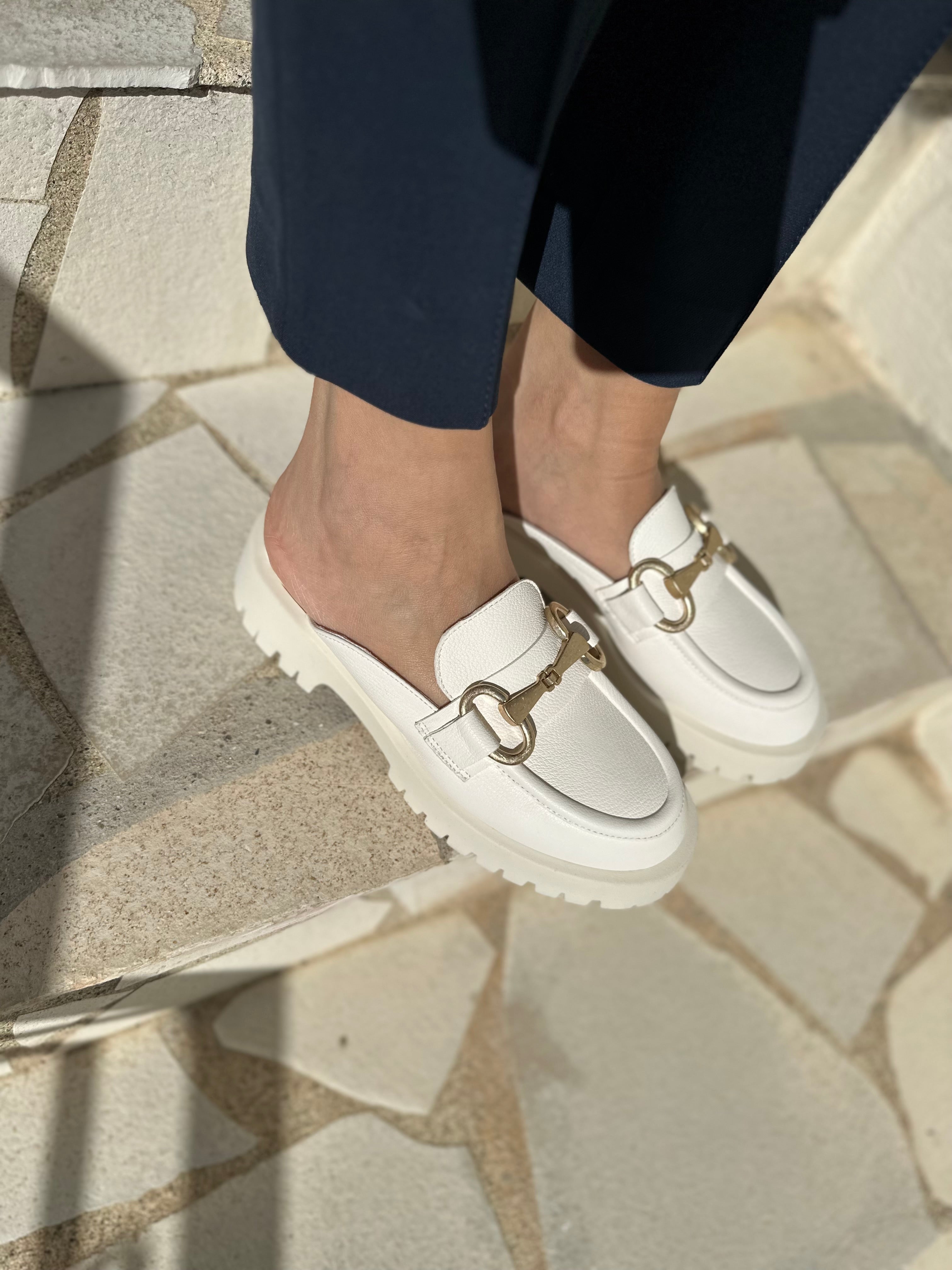 Sabots Semerdjian E007E8 Bianco - L'adresse Corte