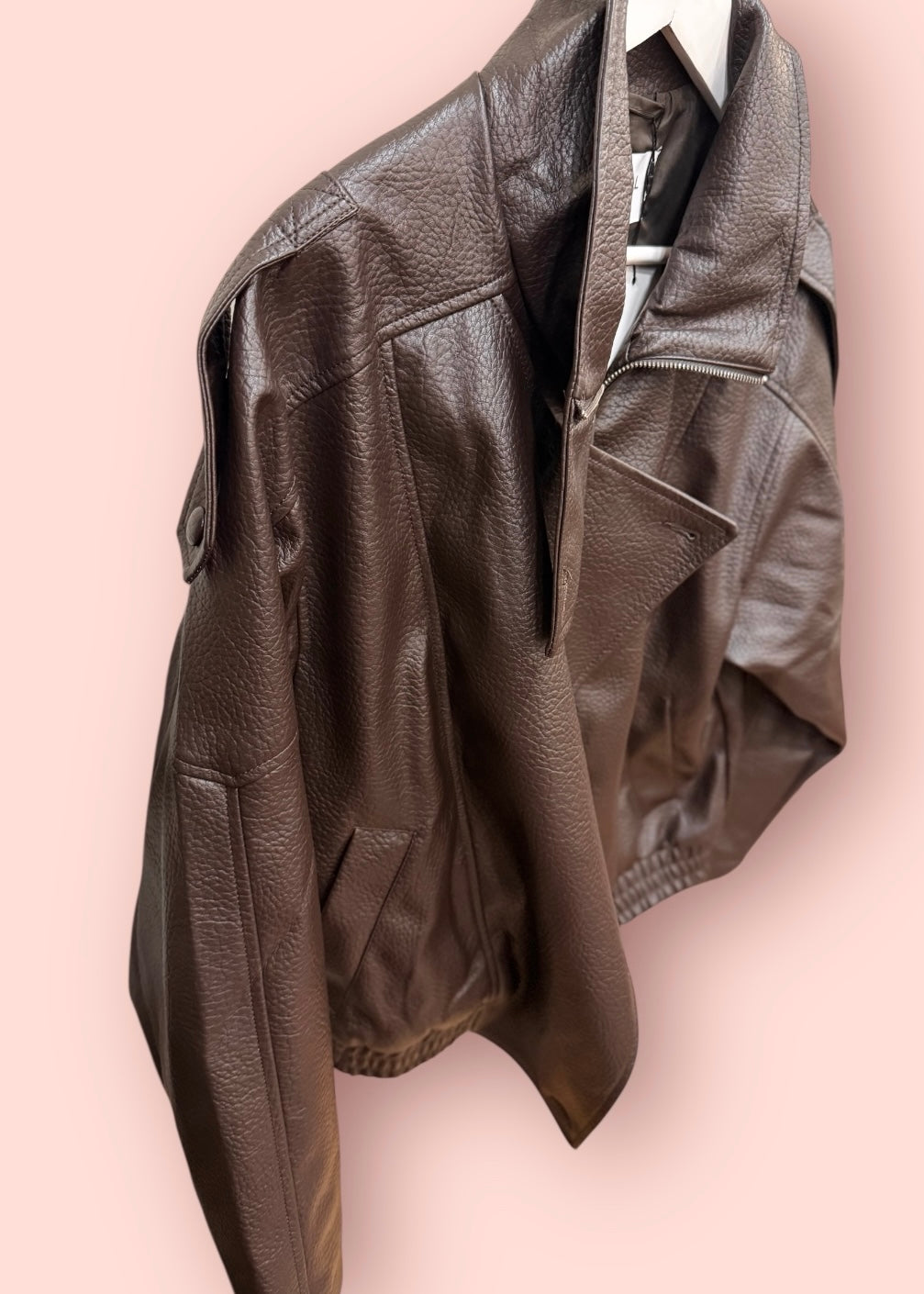 Blouson oversized FOLY chocolat L'adresse Corte