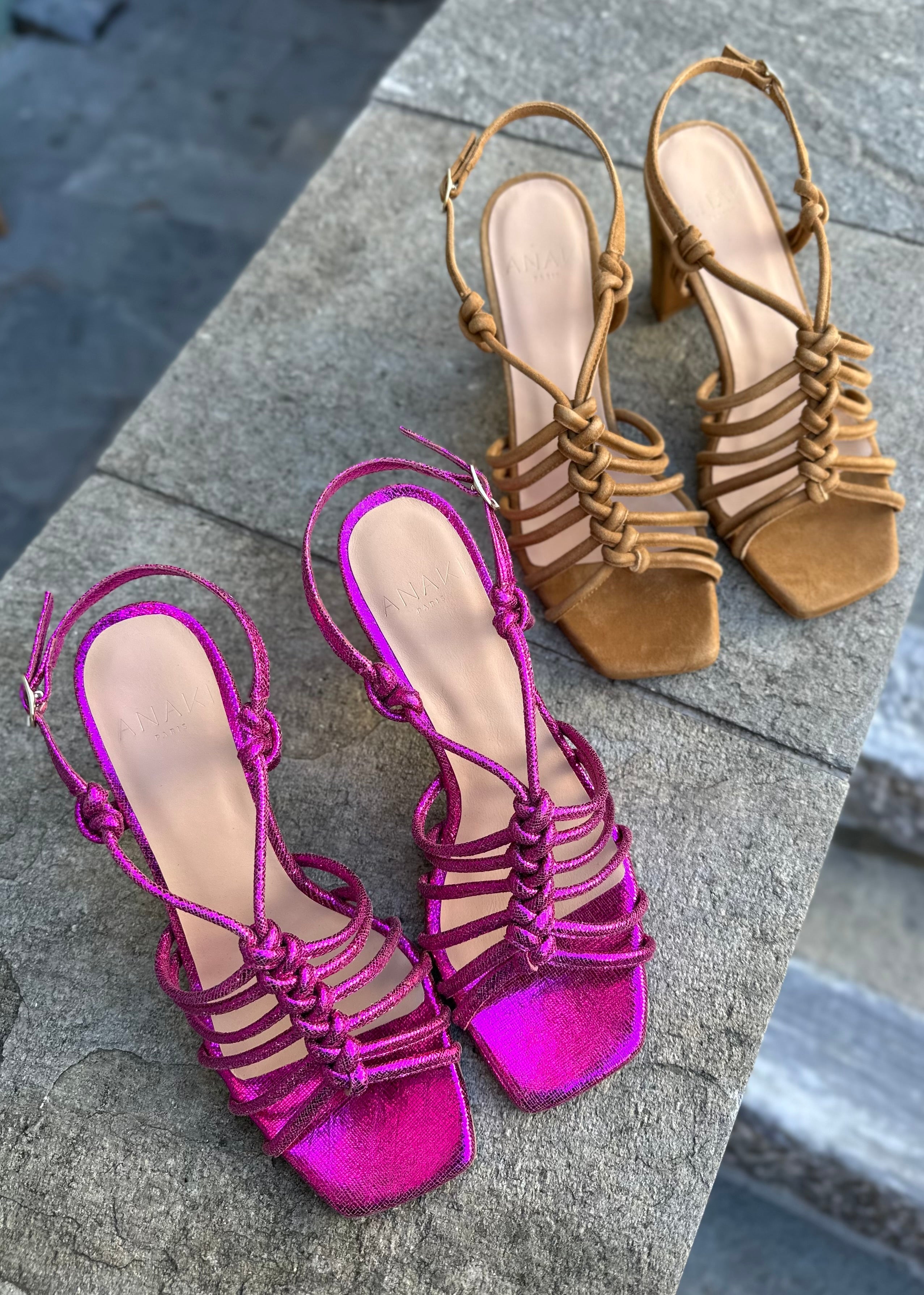 Sandales à talons Anaki Paris Meryl Fuxia - L'adresse Corte