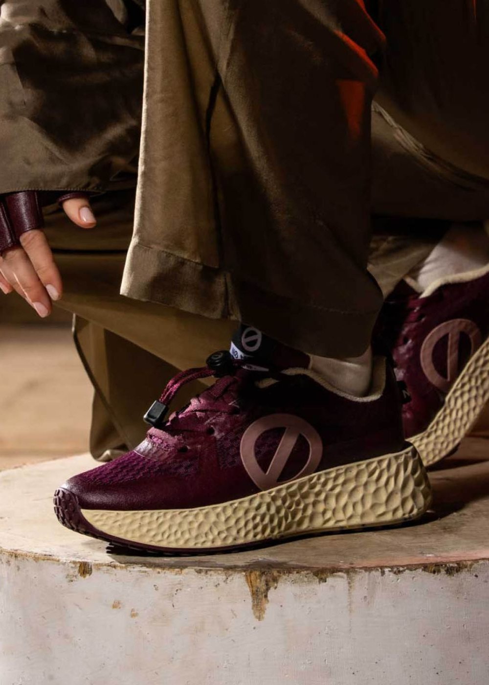 Baskets No Name Carter Fly - Burgundy - L'adresse Corte