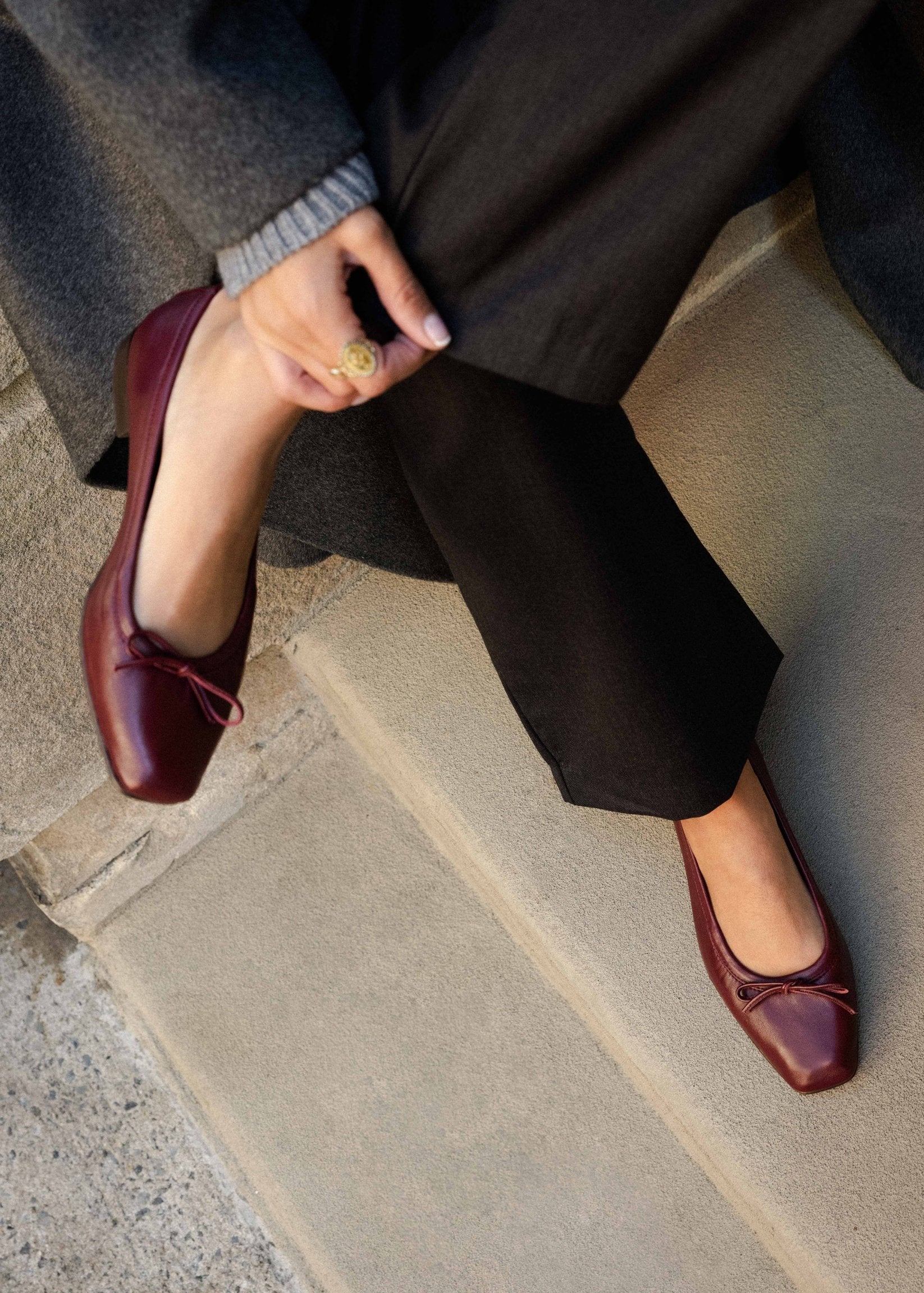 bobbies ballerines charlotte grenat