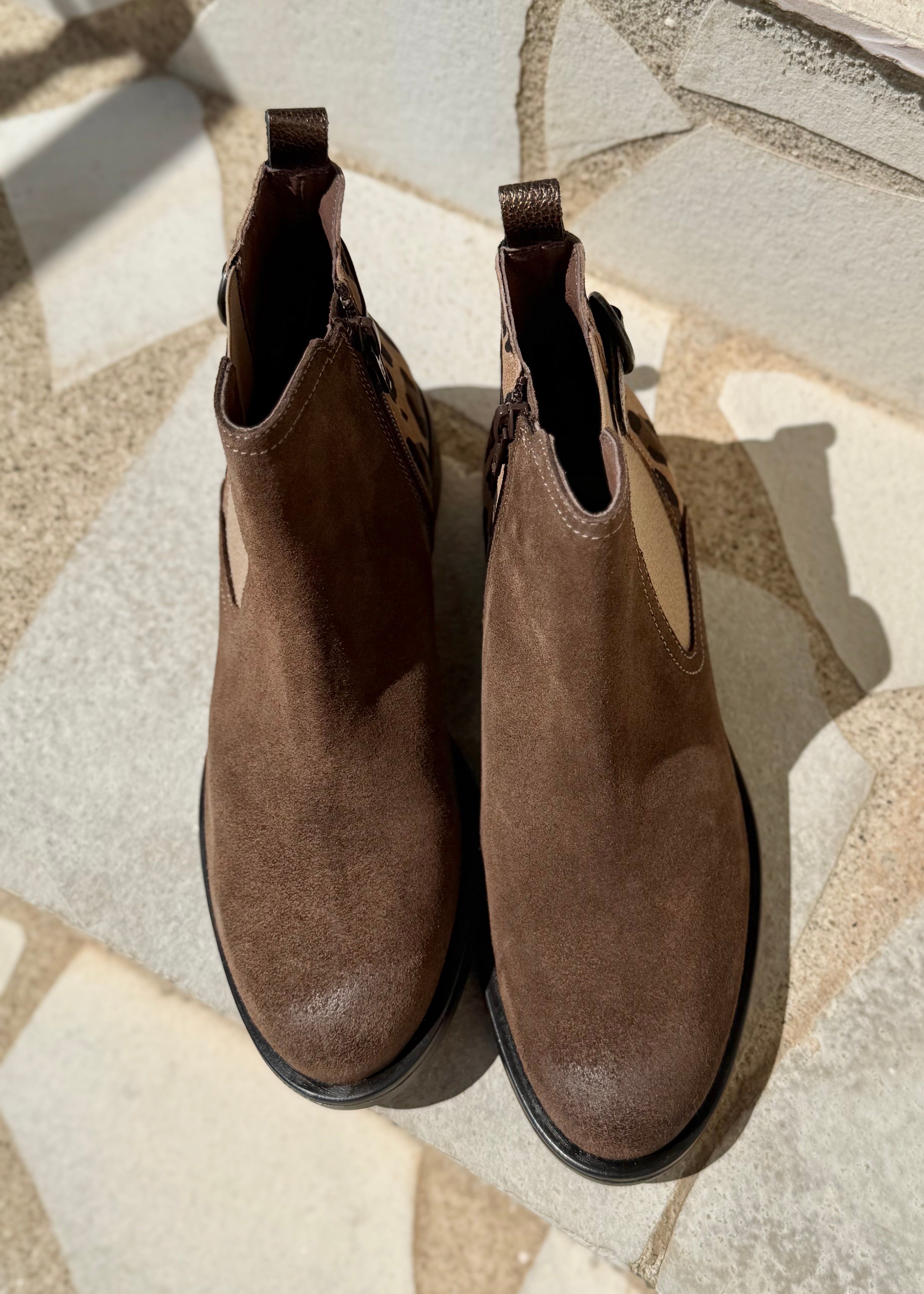 Bottines chelsea MKD Darcy taupe/léo Mkd by Minka design