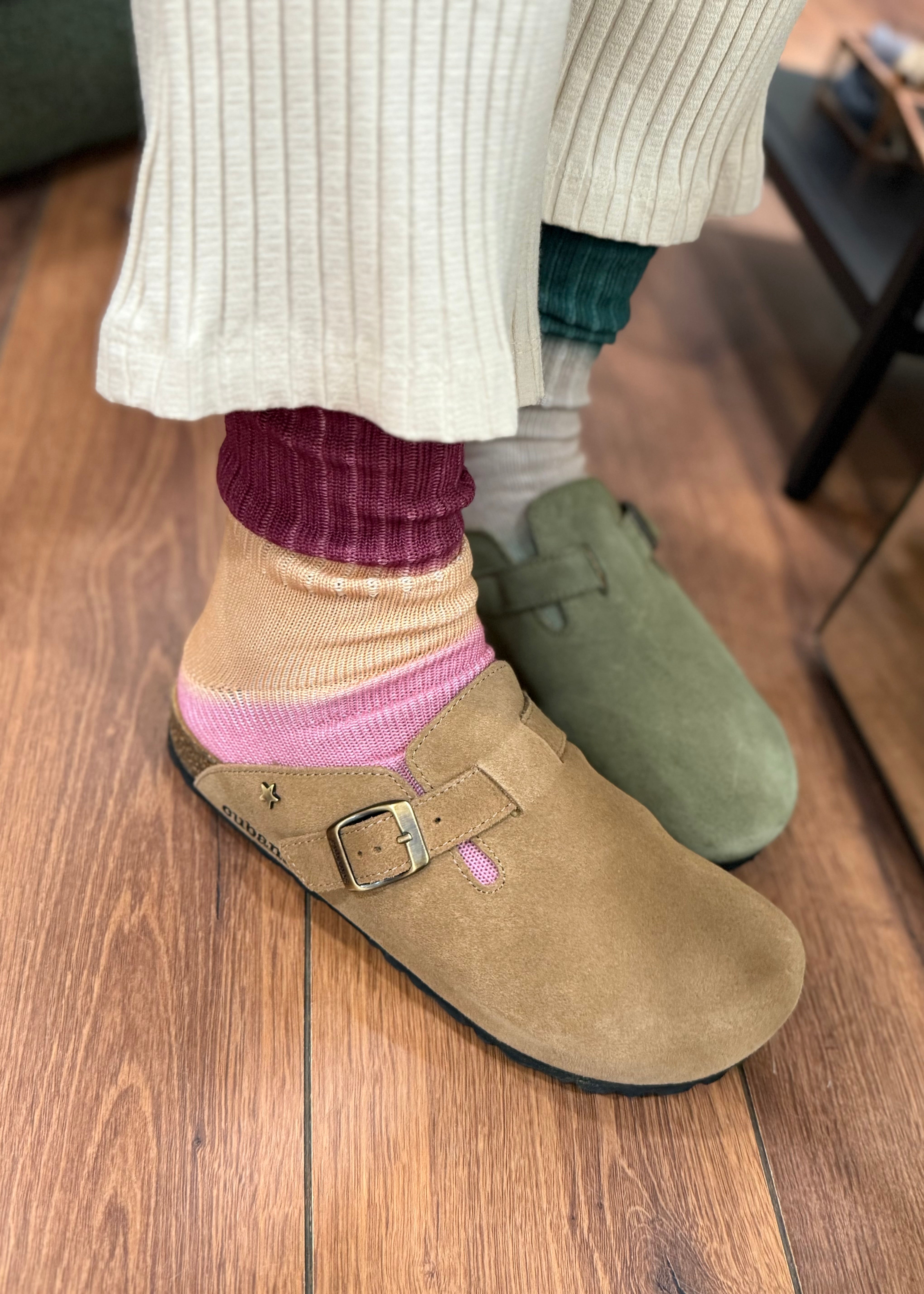 Mules Cubanas Maria suède Beige Cubanas