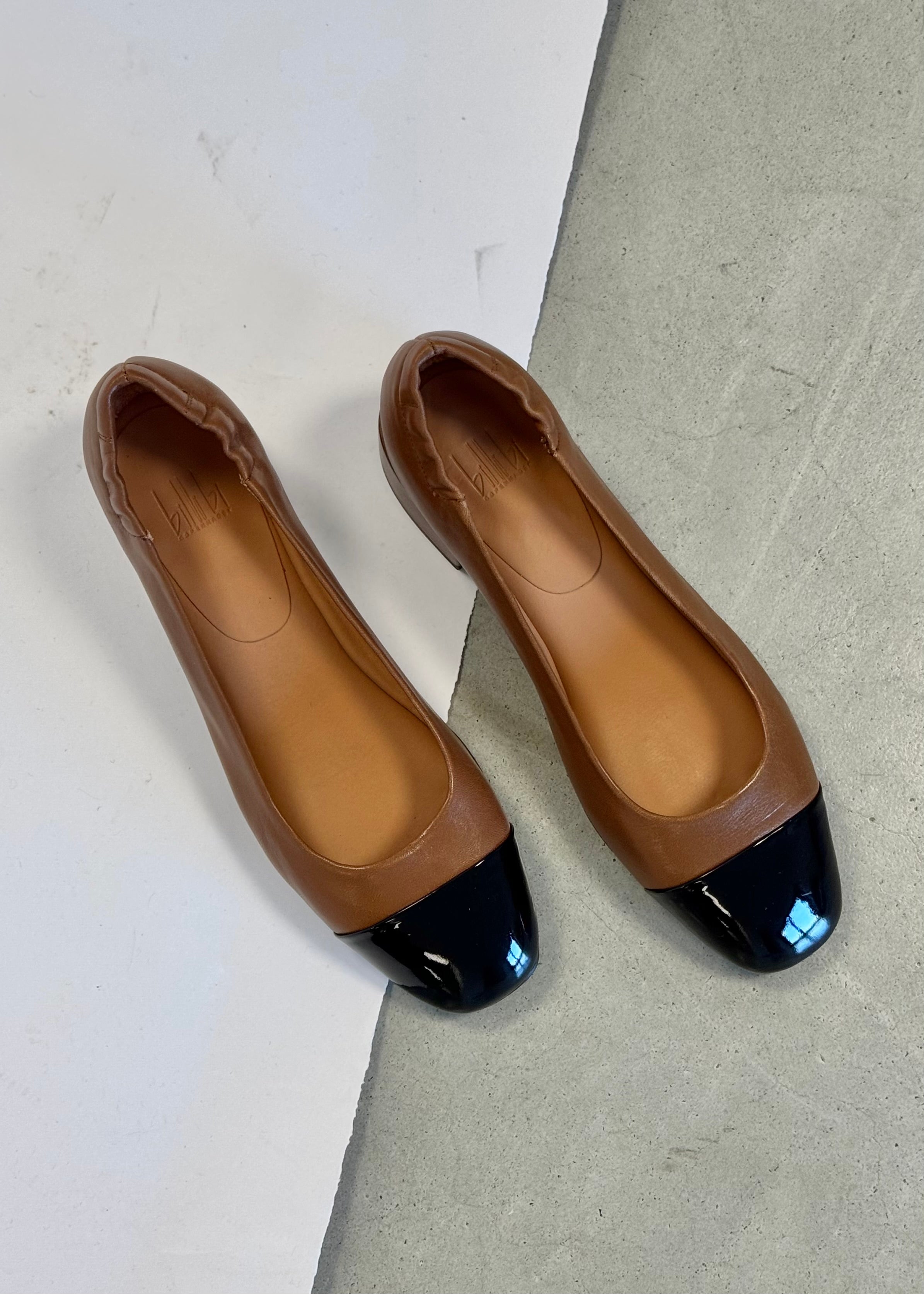 Ballerines à talons Billi bi A7441 cognac - L'adresse Corte