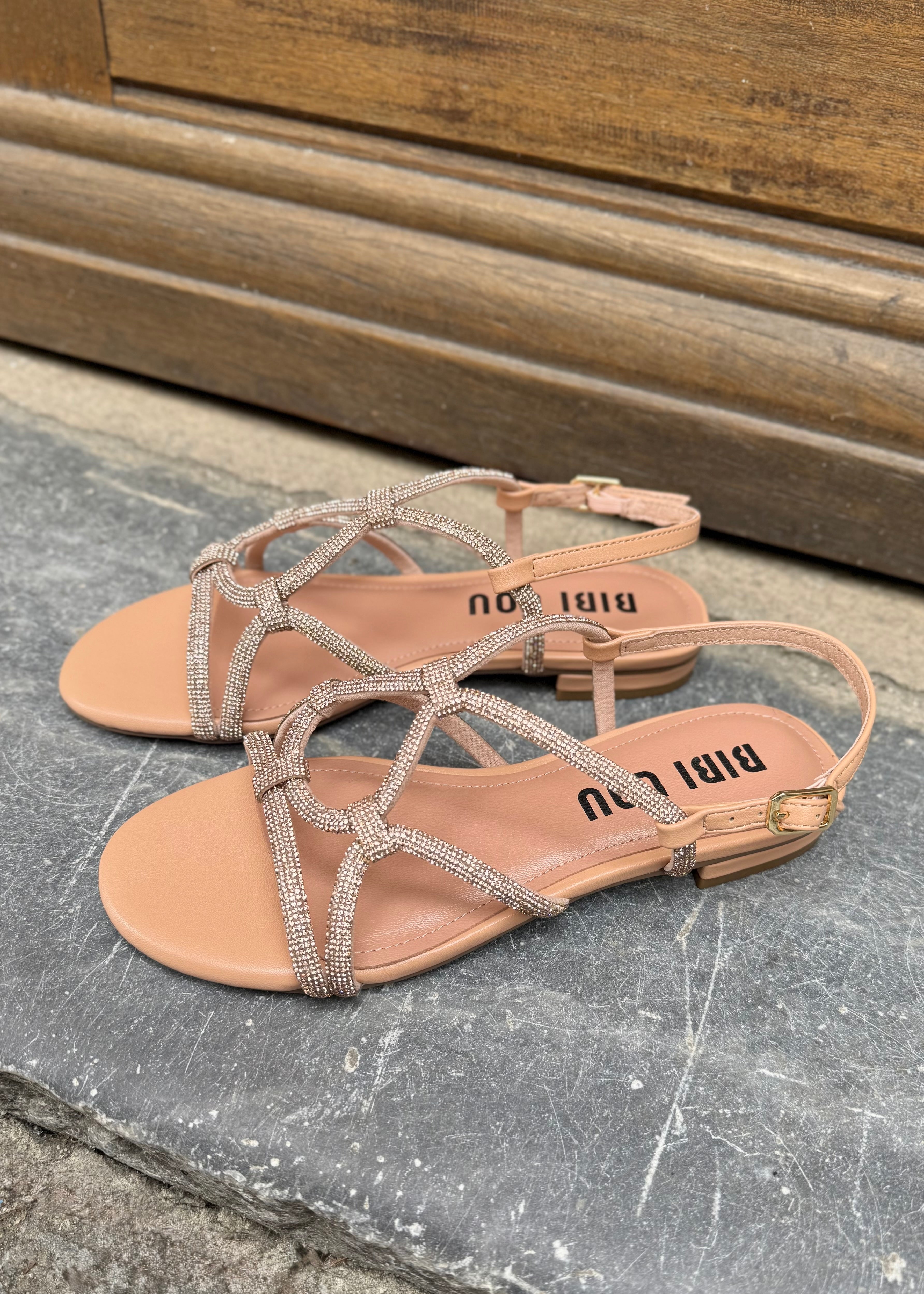 Sandales Bibi Lou LIV Nude/Strass Bibi Lou